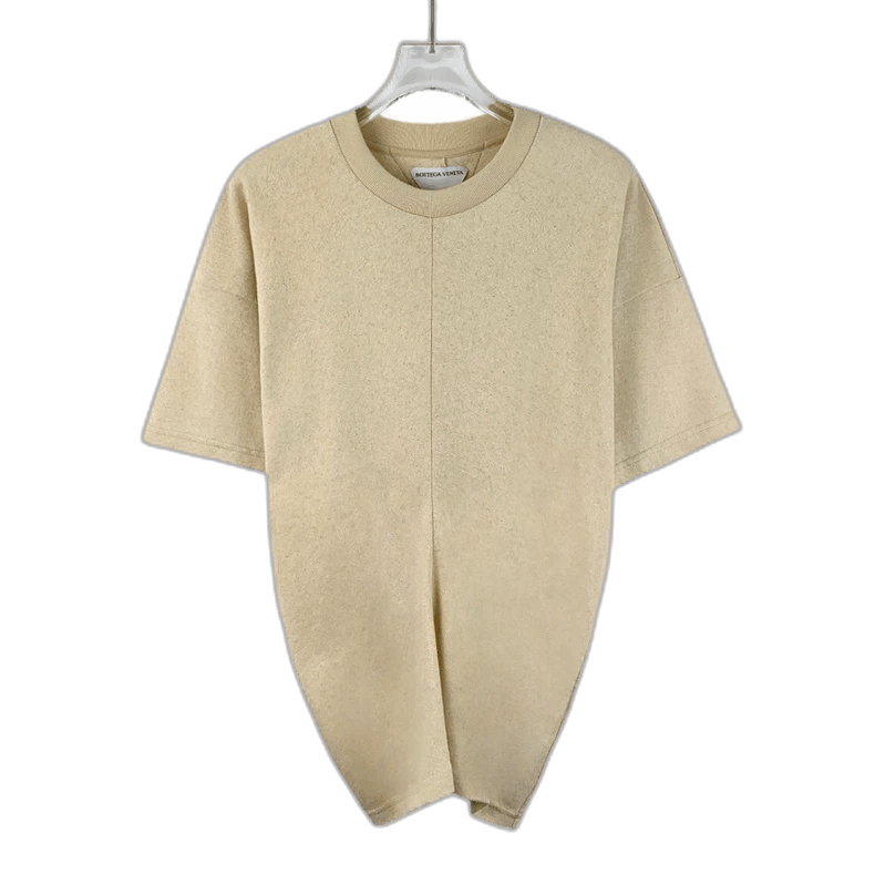 Bottega Veneta Bottega Veneta Beige Cotton Short Sleeve T-Shirt Size M / US 6-8 / IT 42-44 - 1 Thumbnail
