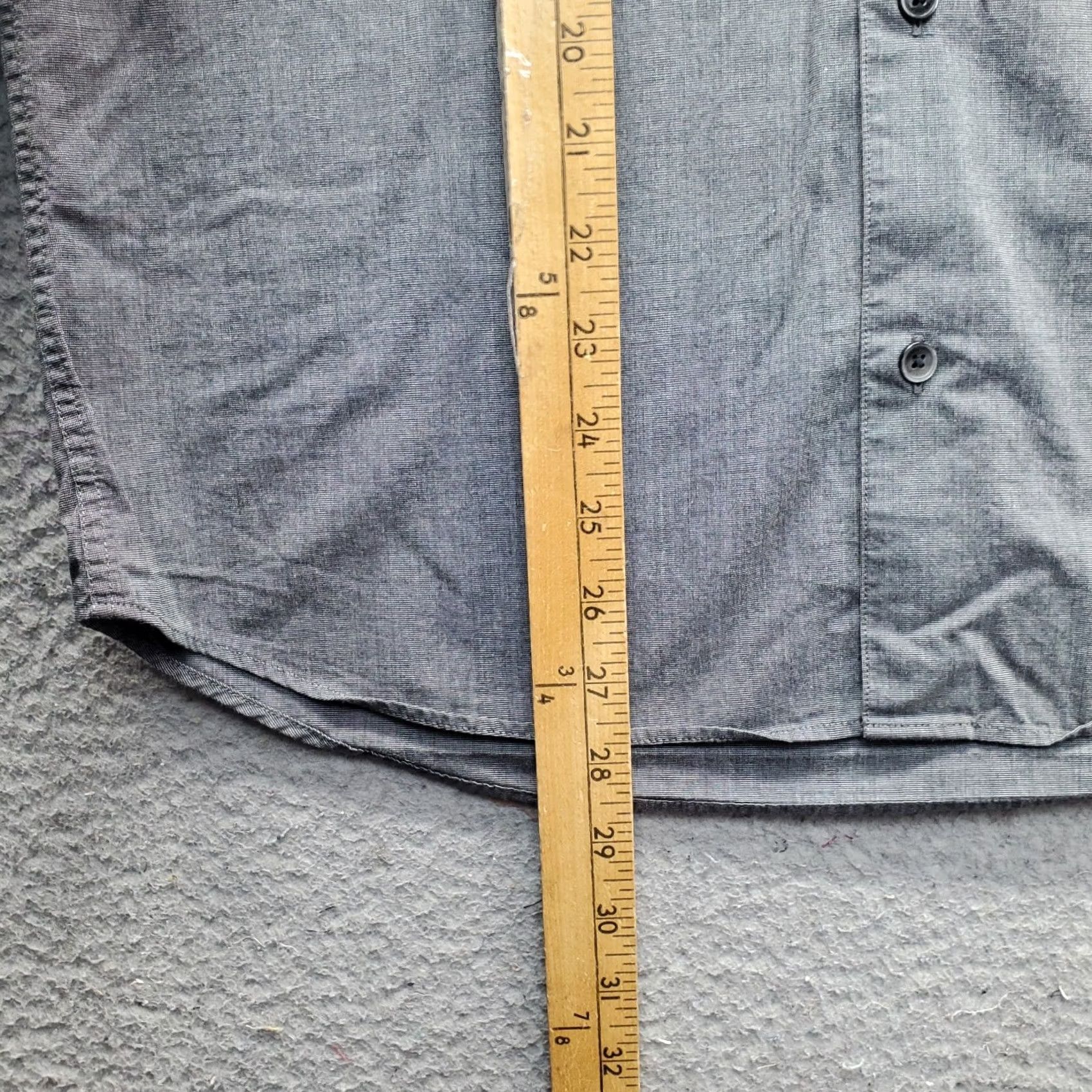 Calvin Klein Calvin Klein Shirt Mens Small Gray Modern Fit Embroidered Long Sleeve Button-Up Size US S / EU 44-46 / 1 - 3 Thumbnail