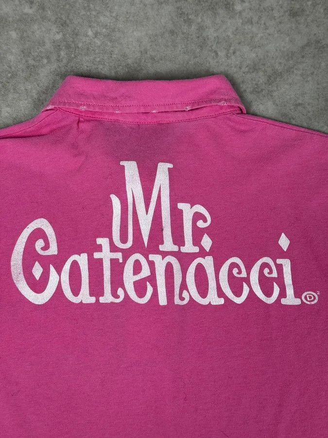 Dsquared2 SS2005 Dsquared2 Pink «Mr Catenacci » Print Longsleeve Polo Size US M / EU 48-50 / 2 - 8 Thumbnail