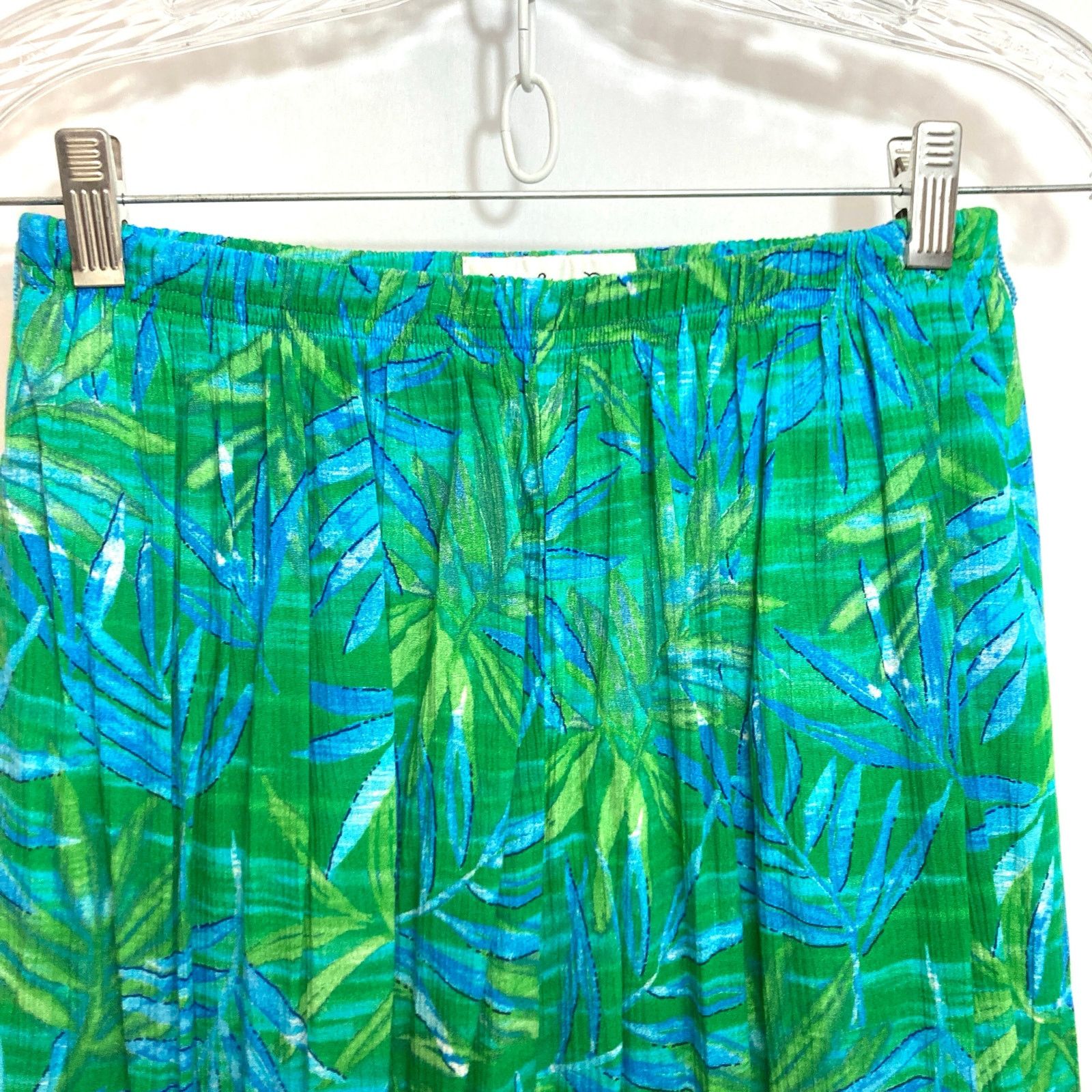 Other Vintage Key Lime Pie Tropical Top Pants 2 Piece Matching Set Size 28" / US 6 / IT 42 - 10 Thumbnail