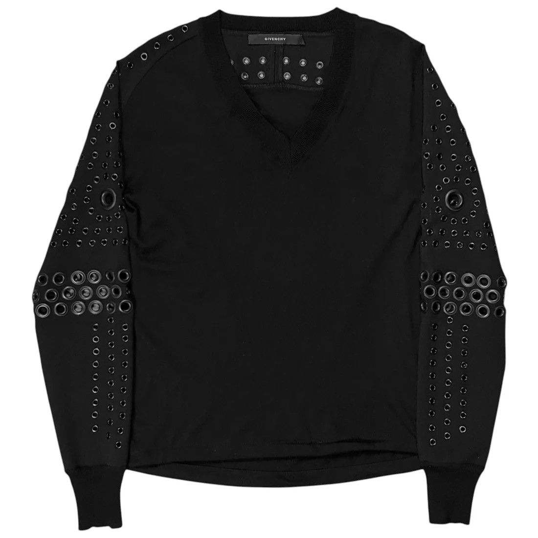Givenchy Givenchy Eyelet V-Neck Sweater - SS11 Size US M / EU 48-50 / 2 - 1 Thumbnail