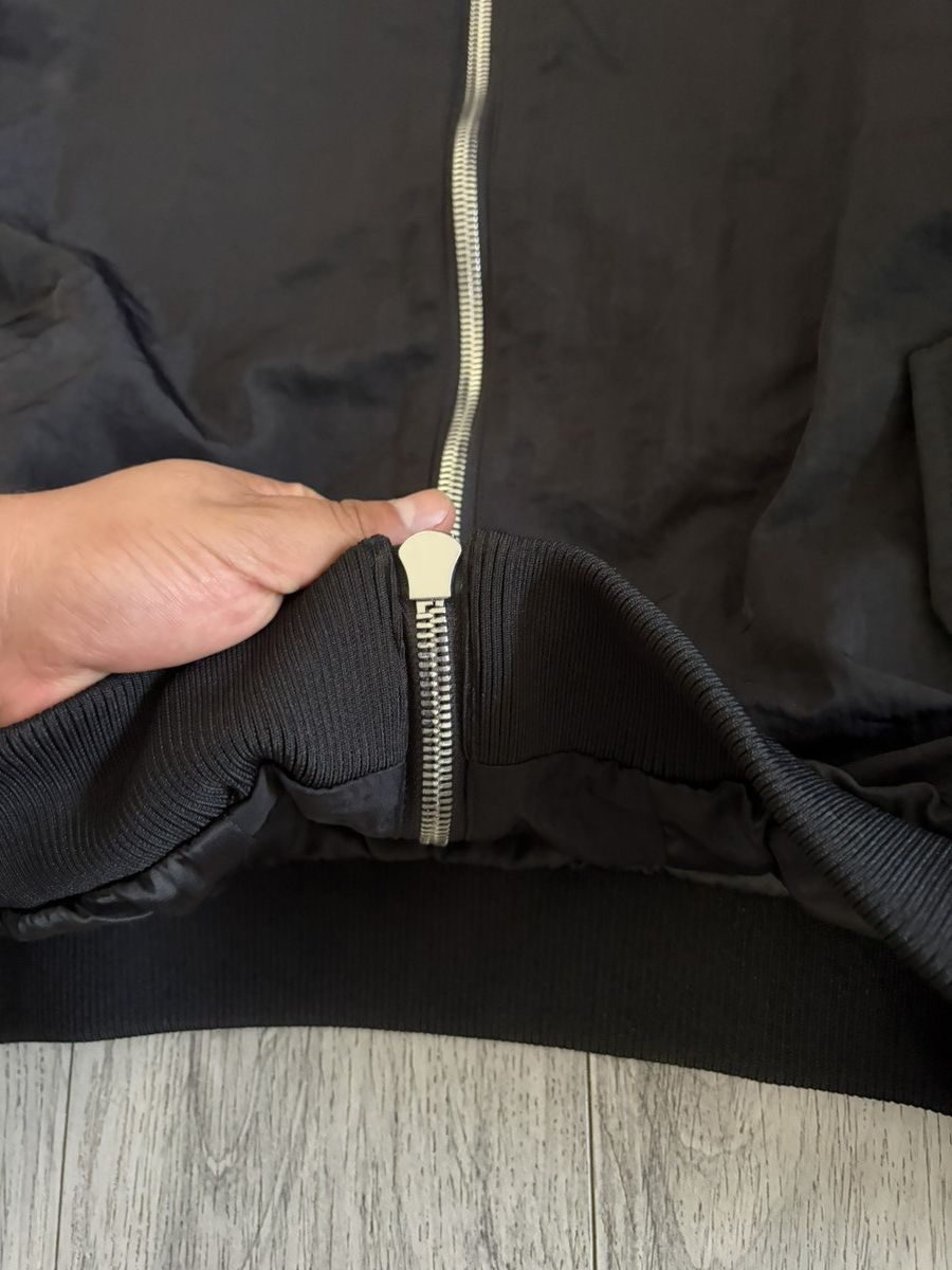 Rta RtA Black Women's Bomber Jacket with Silver Hardware NWT Size XXL / US 16-18 / IT 52-54 - 7 Thumbnail