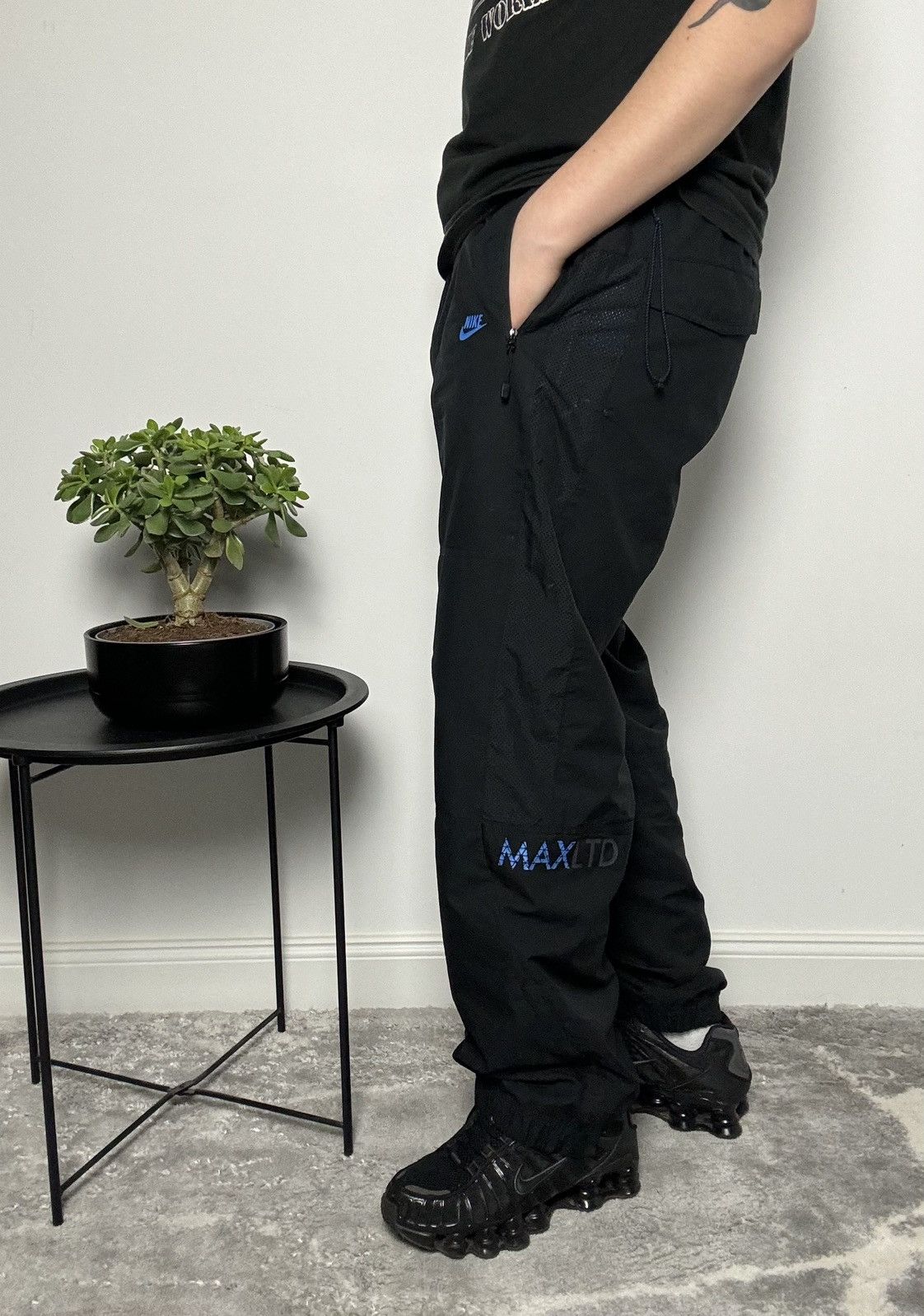 00s Nike Vintage Nylon Joggers Airmax Pants Baggy Y2K