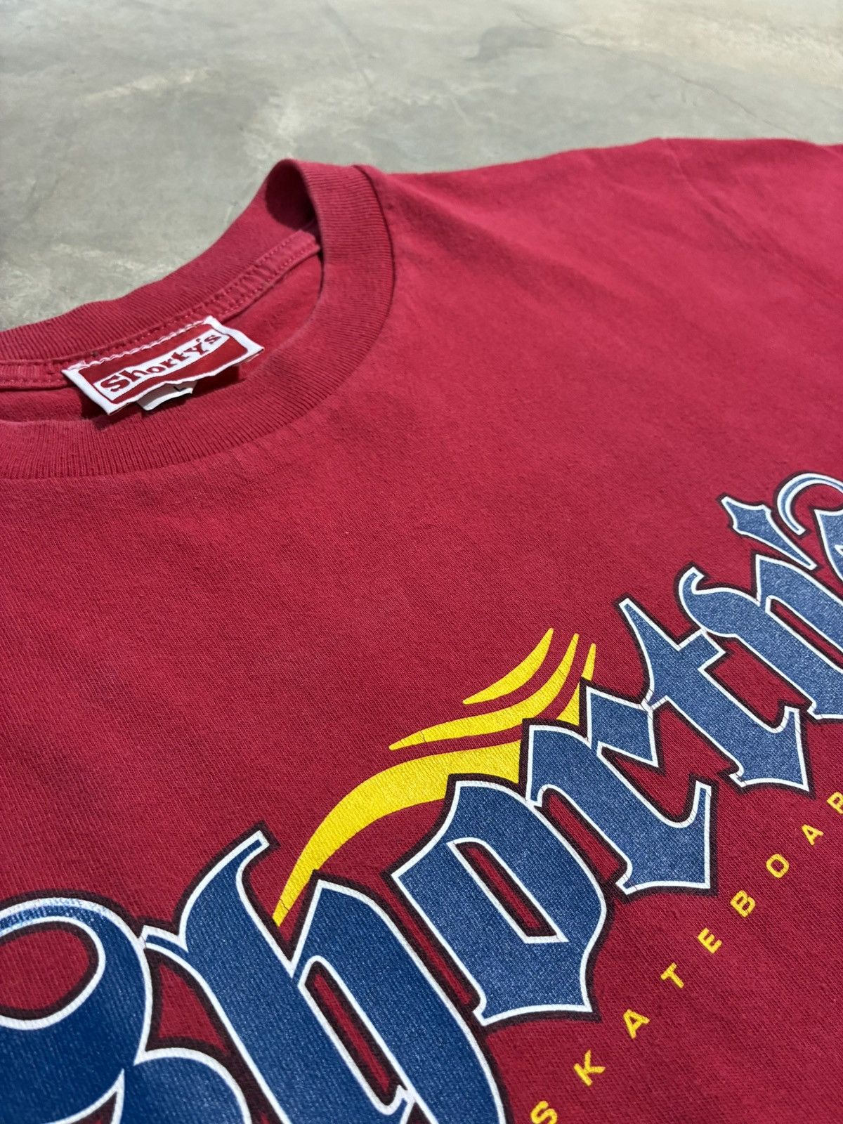Shorty's Skateboards Vintage Shorty’s Red T Shirt L Skatewear 90s made in USA Size US L / EU 52-54 / 3 - 5 Thumbnail