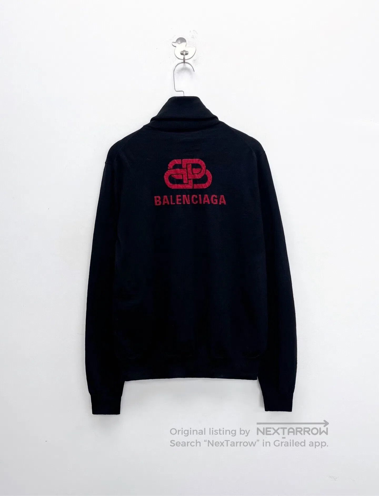 Balenciaga Balenciaga Black Back Embroidered Double B Lock Letter Log Size US S / EU 44-46 / 1 - 1 Thumbnail