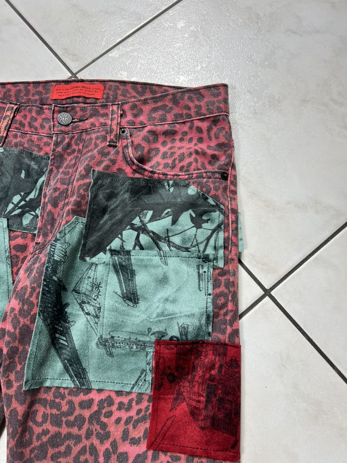 Siberia Hills Siberia Hills leopard fullprint velvet patchwork y2k pants Size US 28 / EU 44 - 6 Thumbnail