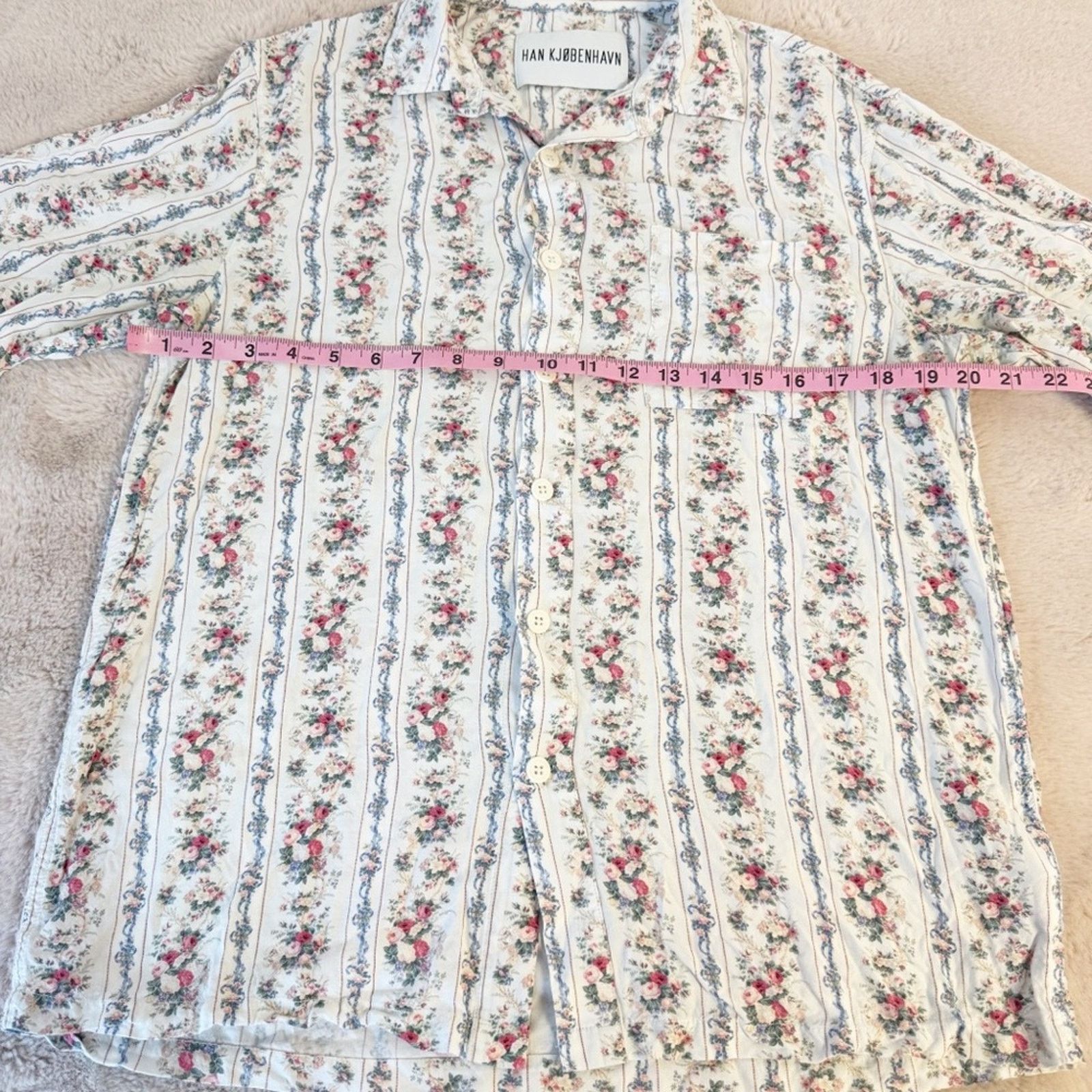 Han Kjobenhavn HAN KJOBENHAVN Boxy Floral Button Down Shirt Size Small Size US S / EU 44-46 / 1 - 10 Thumbnail
