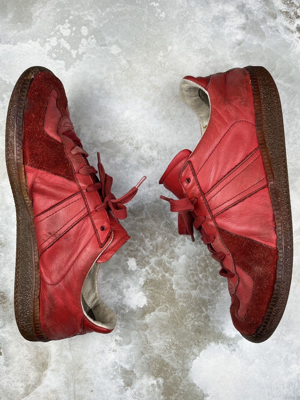 Maison Margiela AW05 Maison Margiela Vintage Red Leather Replica Gats Size US 9.5 / EU 42-43 - 4 Thumbnail