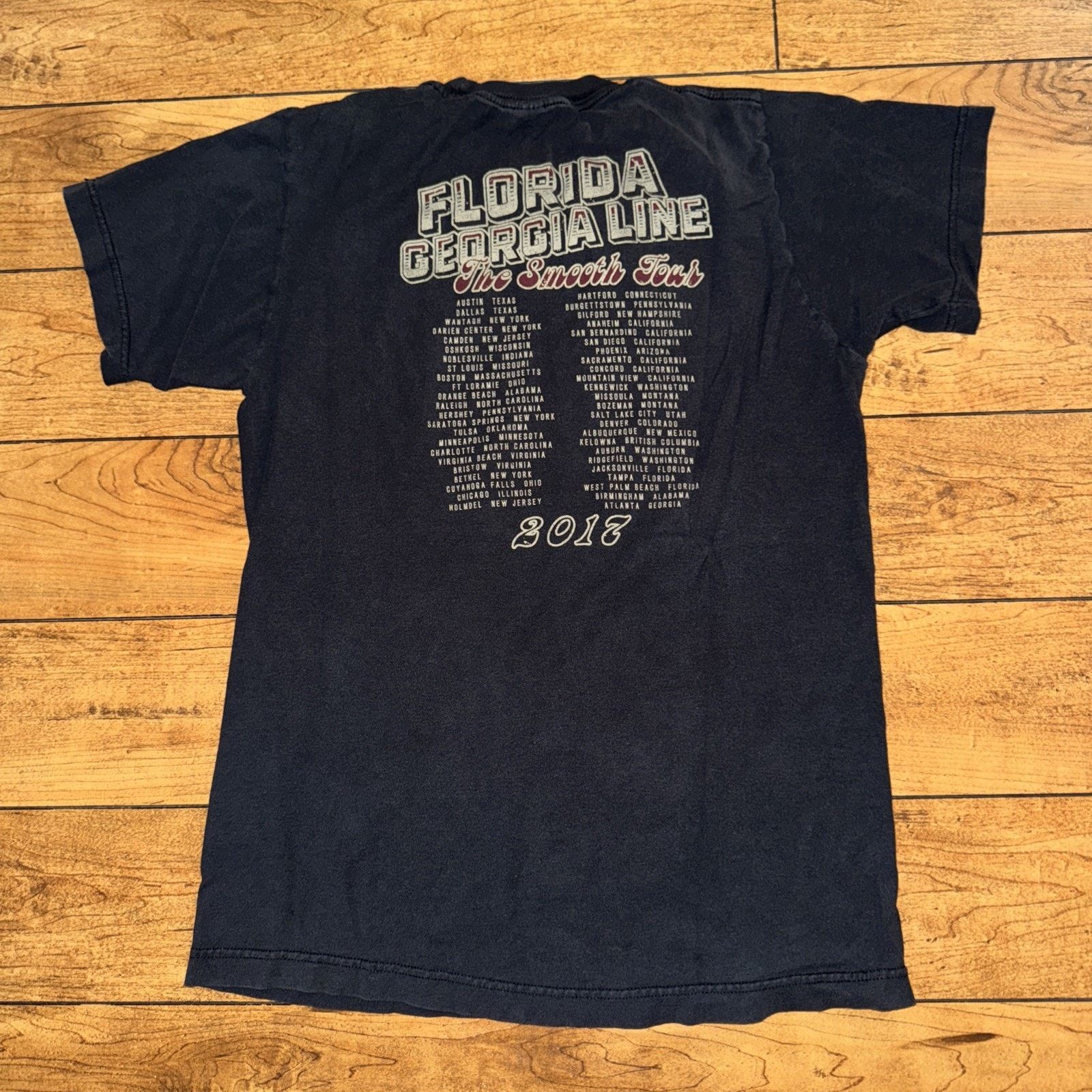 Band Tees × Vintage 2017 Florida George Line Band T-Shirt Black Small 17x24.5 Size US S / EU 44-46 / 1 - 4 Thumbnail