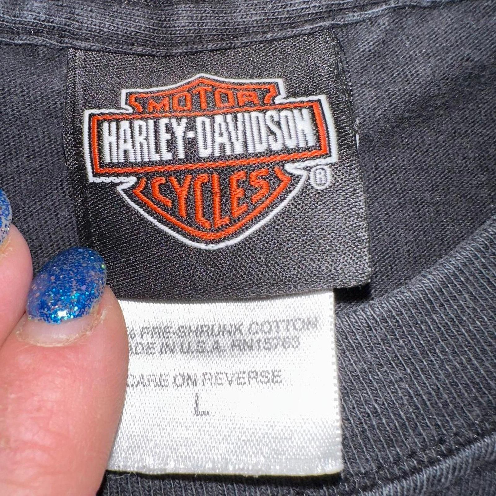 Harley Davidson Vintage 2008 Harley Davidson Looney Tunes LS Tee Flame sz L Size US L / EU 52-54 / 3 - 3 Thumbnail