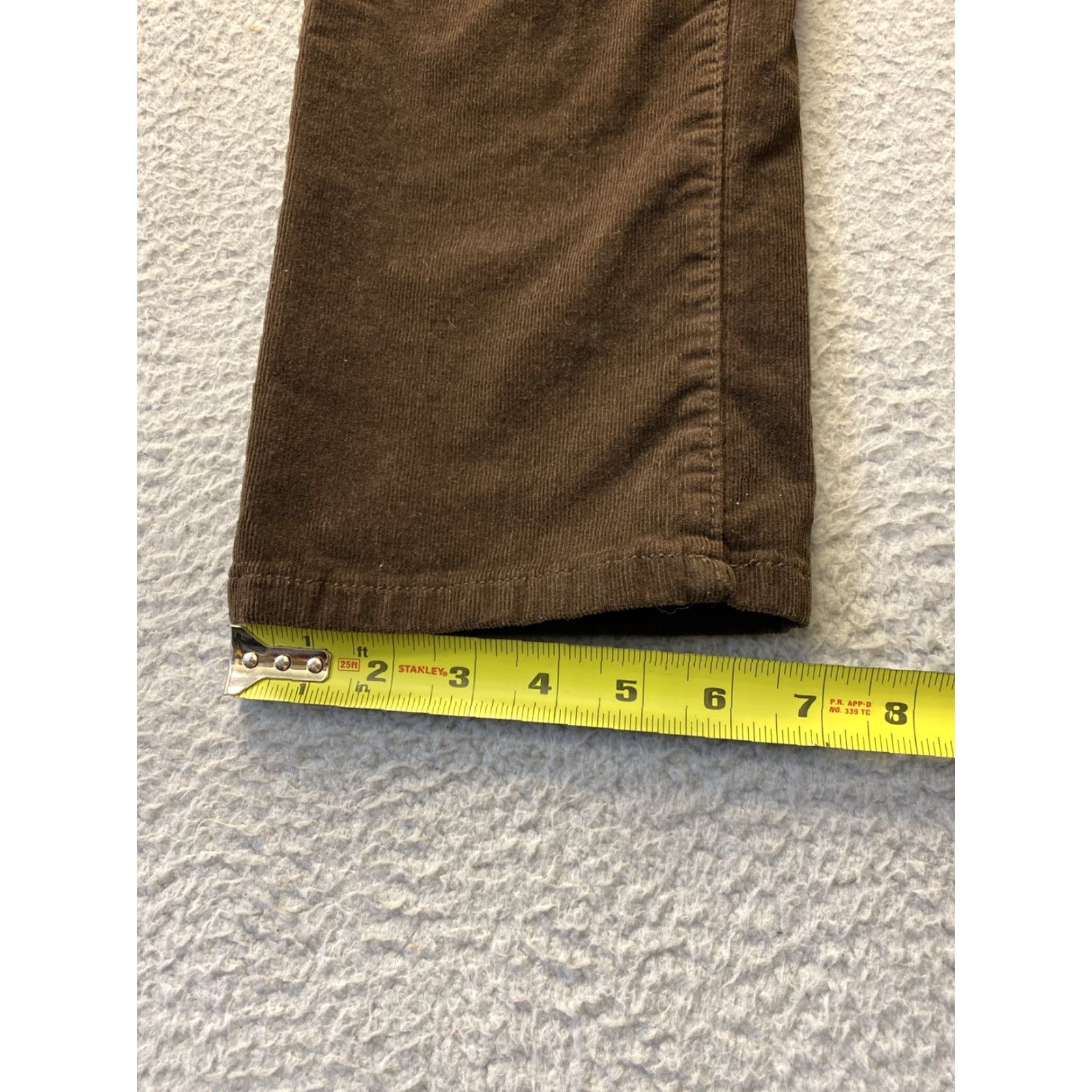 Velvet St John’s Womens Jeans Velvet Corduroy Mid Rise Casual Size 4P NWOT/116-11 Brown Distressed No 5-Pocket Slim Size 27" / US 4 / IT 40 - 5 Thumbnail