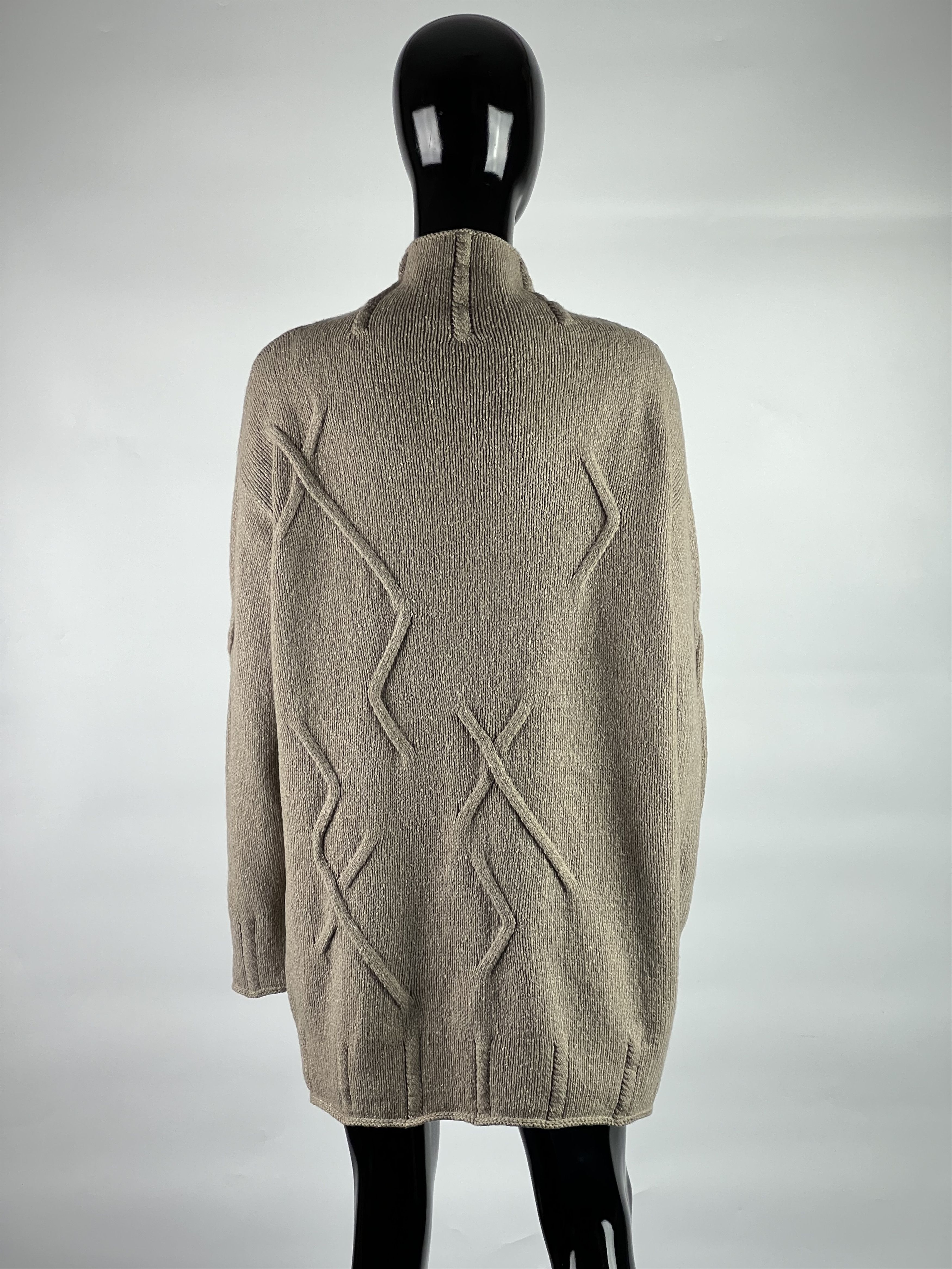 Brunello Cucinelli Brunello Cucinelli Rare VTG Wool Cashmere Silk Knit Sweater Size XL / US 12-14 / IT 48-50 - 3 Thumbnail