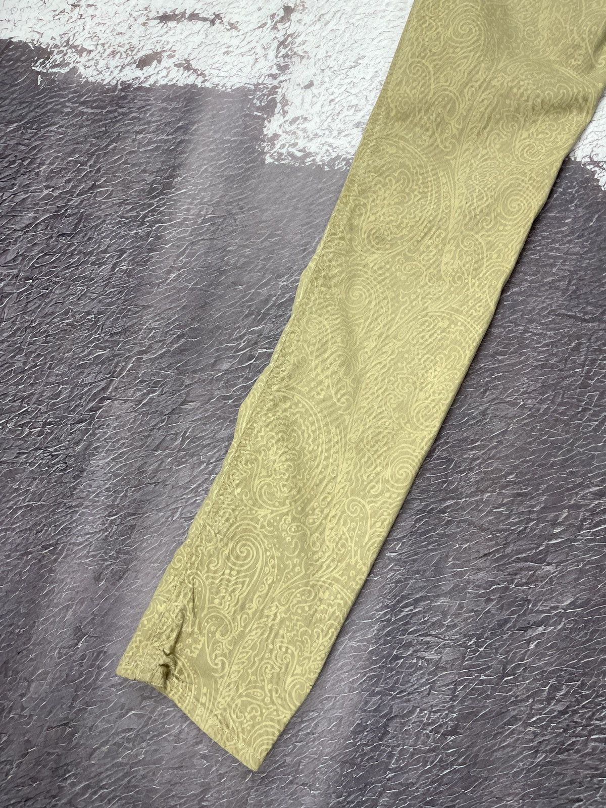 Etro Etro Milano paisley cotton beige gold casual pants Size 27" / US 4 / IT 40 - 15 Thumbnail