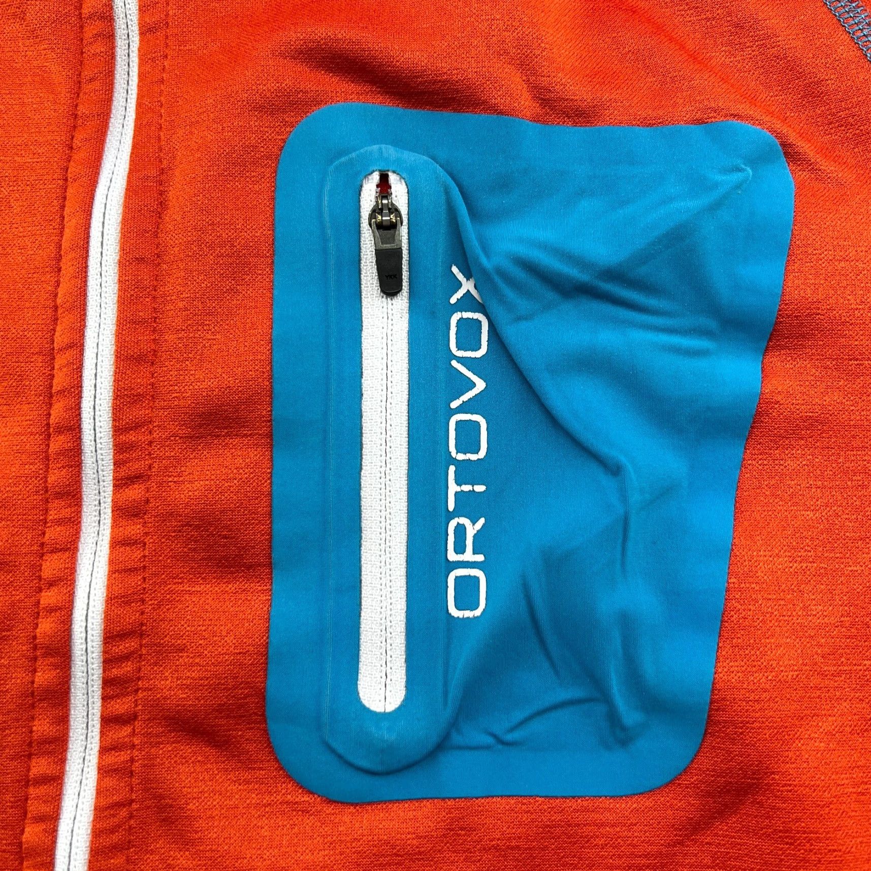 ORTOVOX Ortovox Jacket Mens Large Merino Inside Full Zip Orange Hooded Softshell Track Jacket Mens L Orange Merino Inside Full Zip Hooded Softshell Size US L / EU 52-54 / 3 - 2 Thumbnail