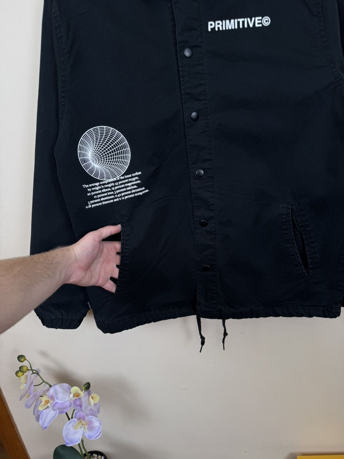 Primitive Primitive Moon Coach Jacket Skateboarding Streetwear L Hype Size US L / EU 52-54 / 3 - 8 Thumbnail