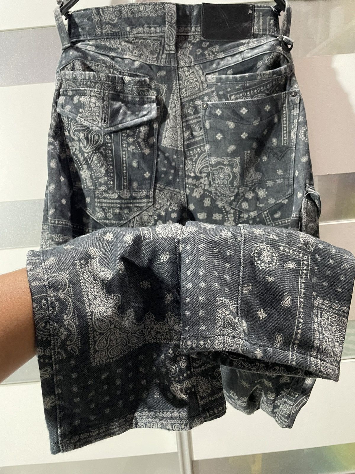 Japanese Brand 🔥FIELDCORE BANDANA SKINNY CARGO LIKE KAPITAL BORO paisley Size US 28 / EU 44 - 13 Thumbnail