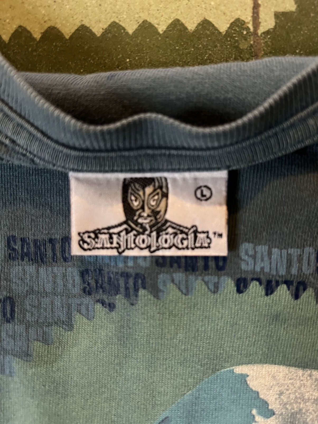 Vintage 2007 El Santos Luchalibre Tee Size US L / EU 52-54 / 3 - 3 Thumbnail