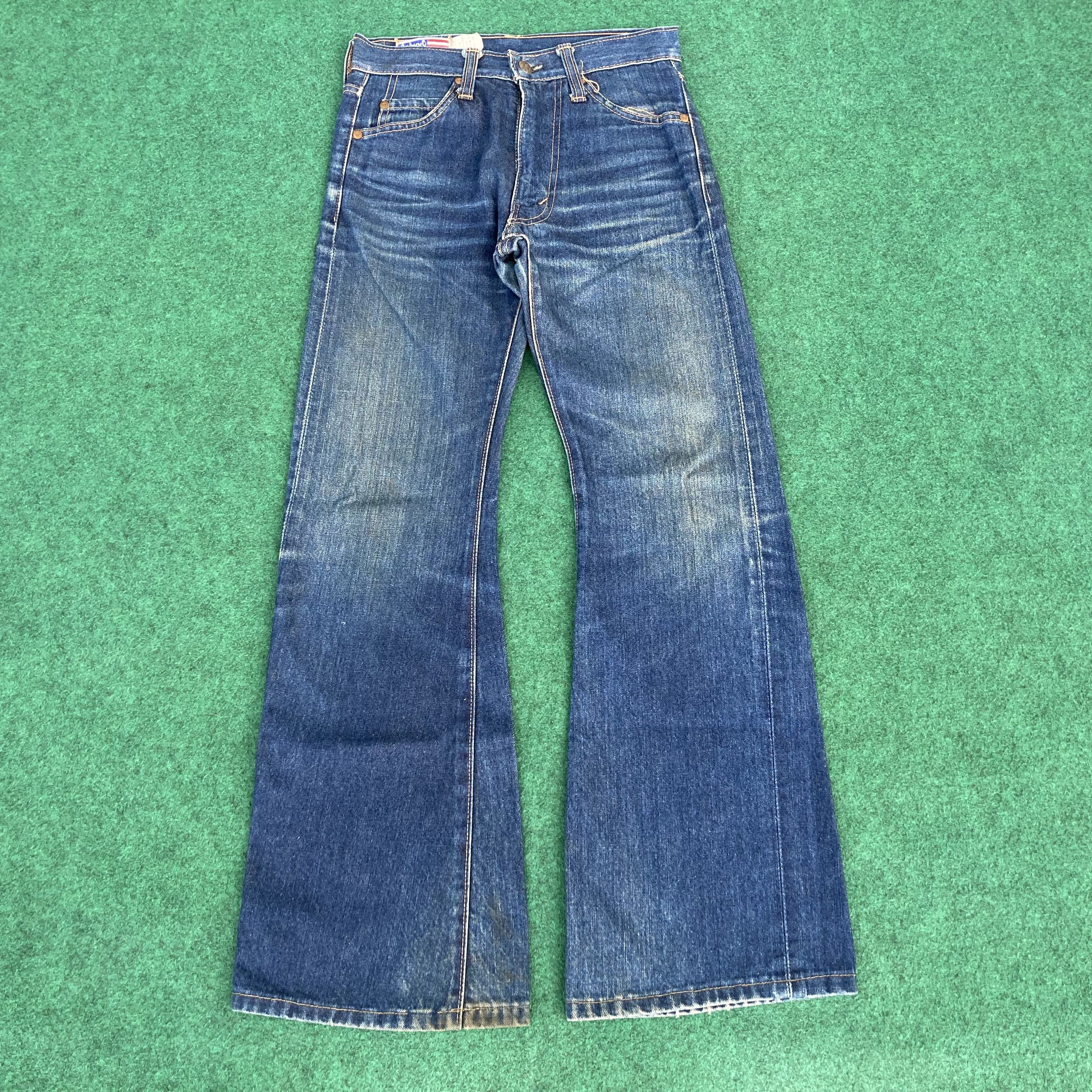 Japanese Brand × Vintage Vtg Bobson Denim Bootcut 26 Wide Flared Faded Jeans Size US 26 / EU 42 - 1 Thumbnail