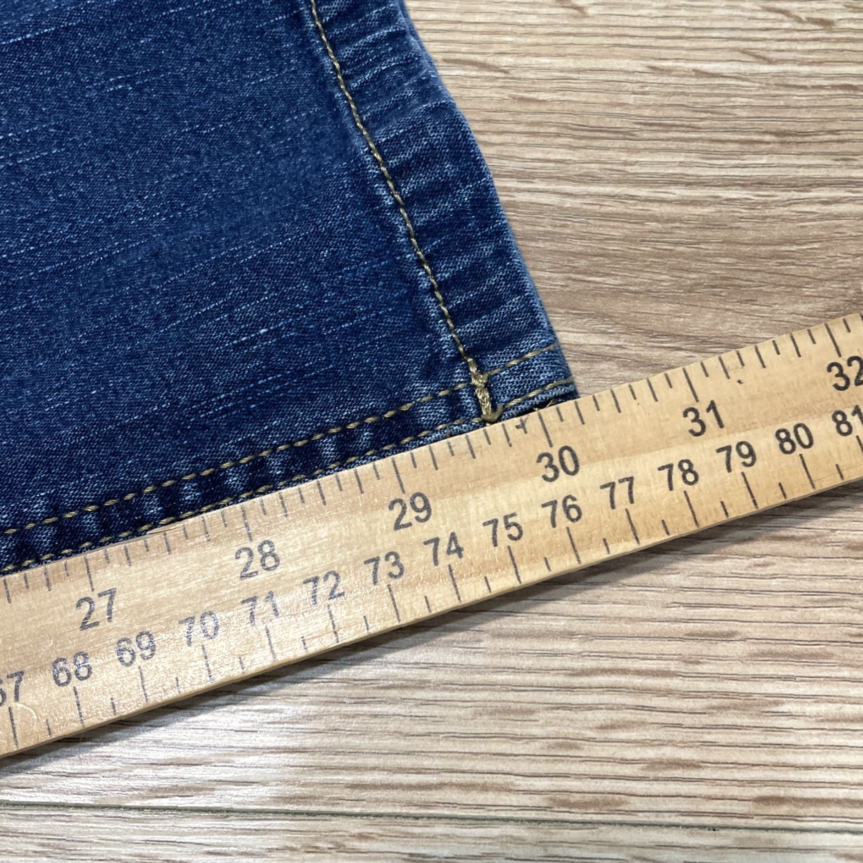 Denime VINTAGE Michael F. Bootcut Jeans Women Juniors Size 13 Blue Denim Stretch Size 34" / US 12 / IT 48 - 7 Thumbnail