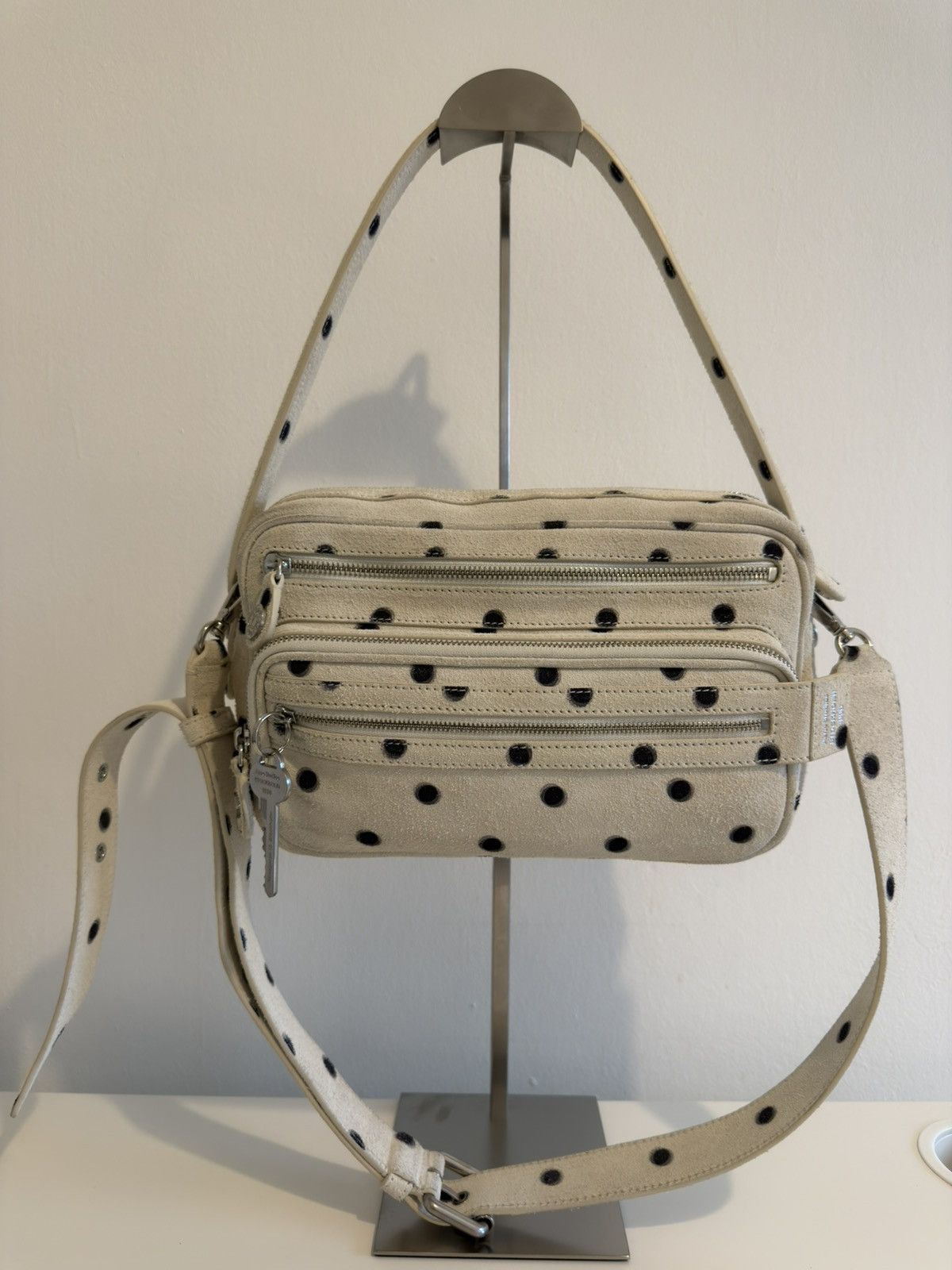 Acne Studios Acne Studios Camero Runway Bag Polka Dot Suede Limited Ed. Size ONE SIZE - 1 Thumbnail