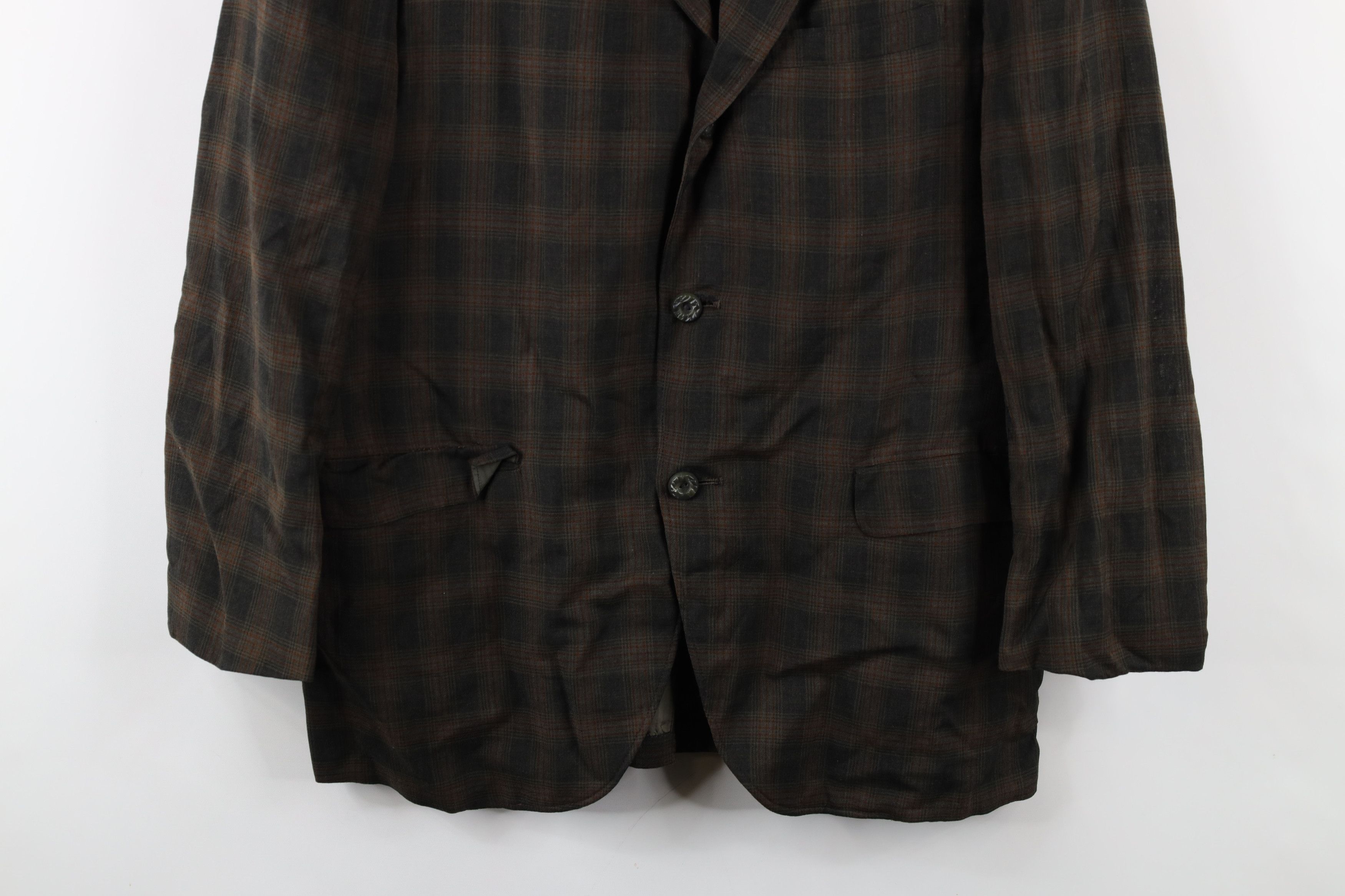 Vintage Vintage 60s Streetwear Sport Coat Suit Jacket Plaid USA Size US L / EU 52-54 / 3 - 3 Thumbnail