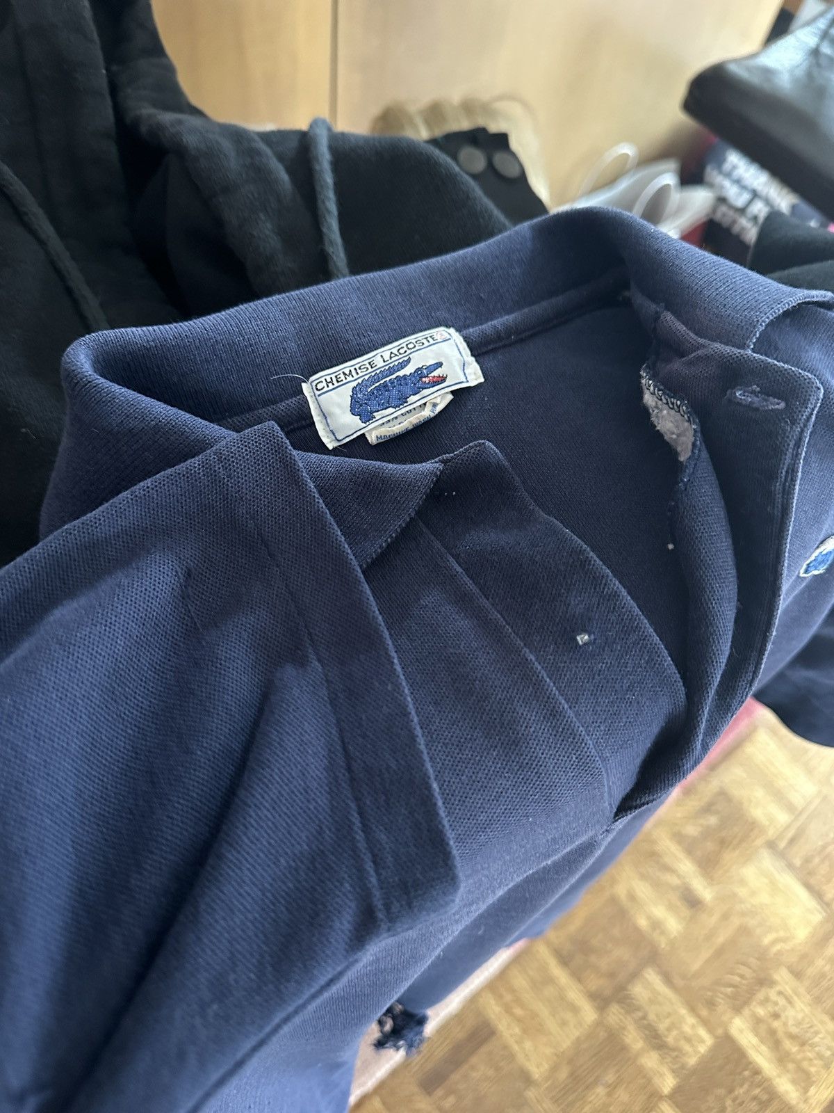 Lacoste Vintage 70s Chemise Lacoste Faded Polo Shirt Size US XS / EU 42 / 0 - 6 Thumbnail