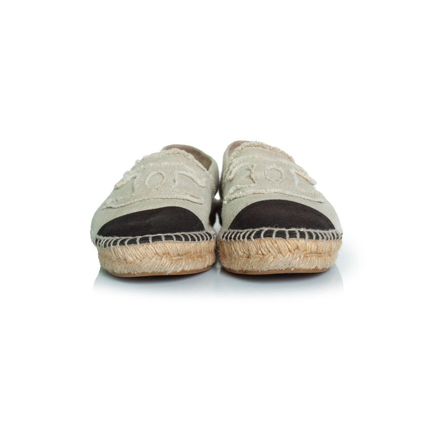 Chanel Chanel, canvas espadrilles in beige Size US 11 / IT 41 - 4 Thumbnail