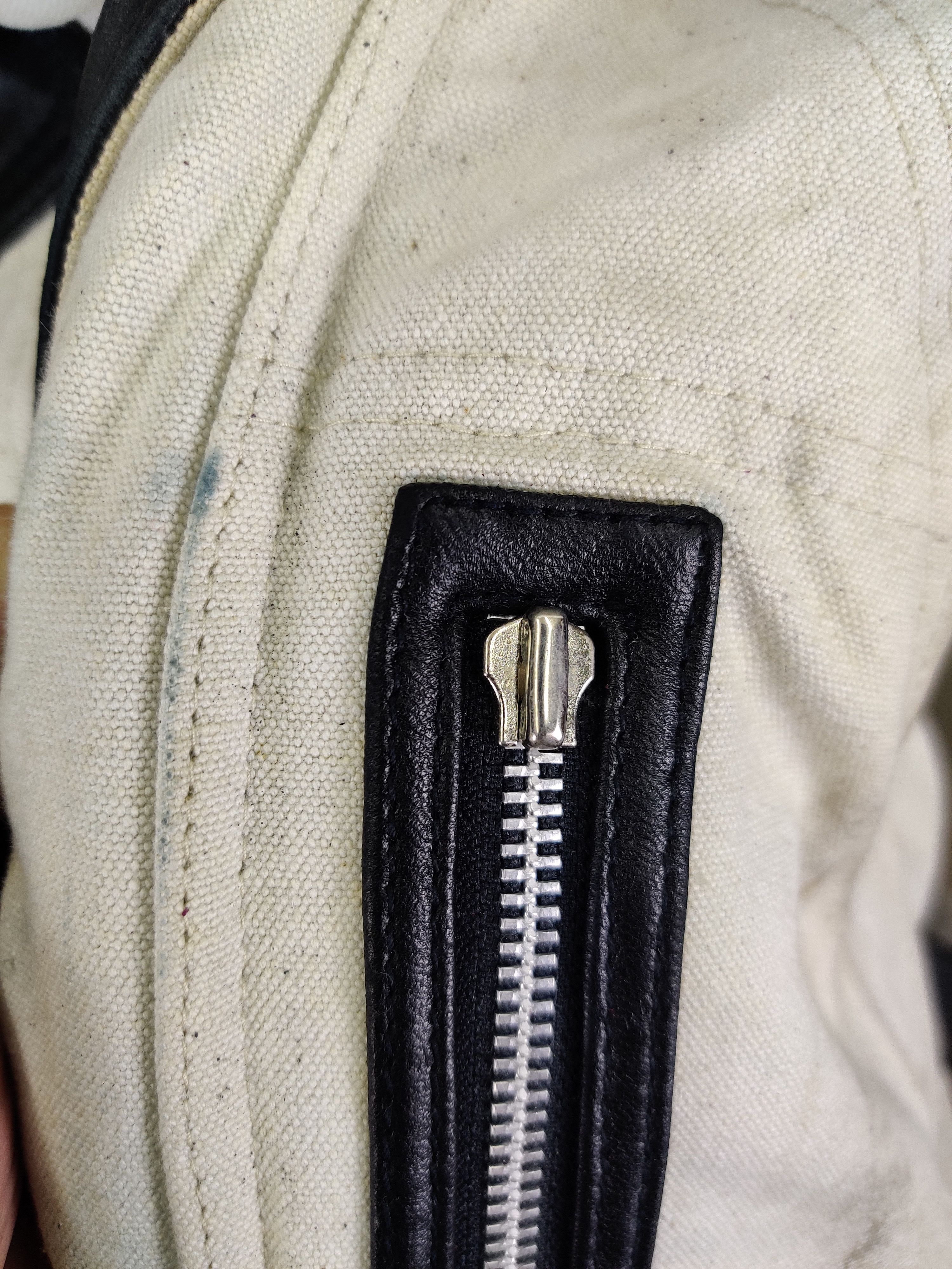 Designer Vintage Via Nuova Pelle Tactical Leather Jacket Size US XL / EU 56 / 4 - 16 Thumbnail
