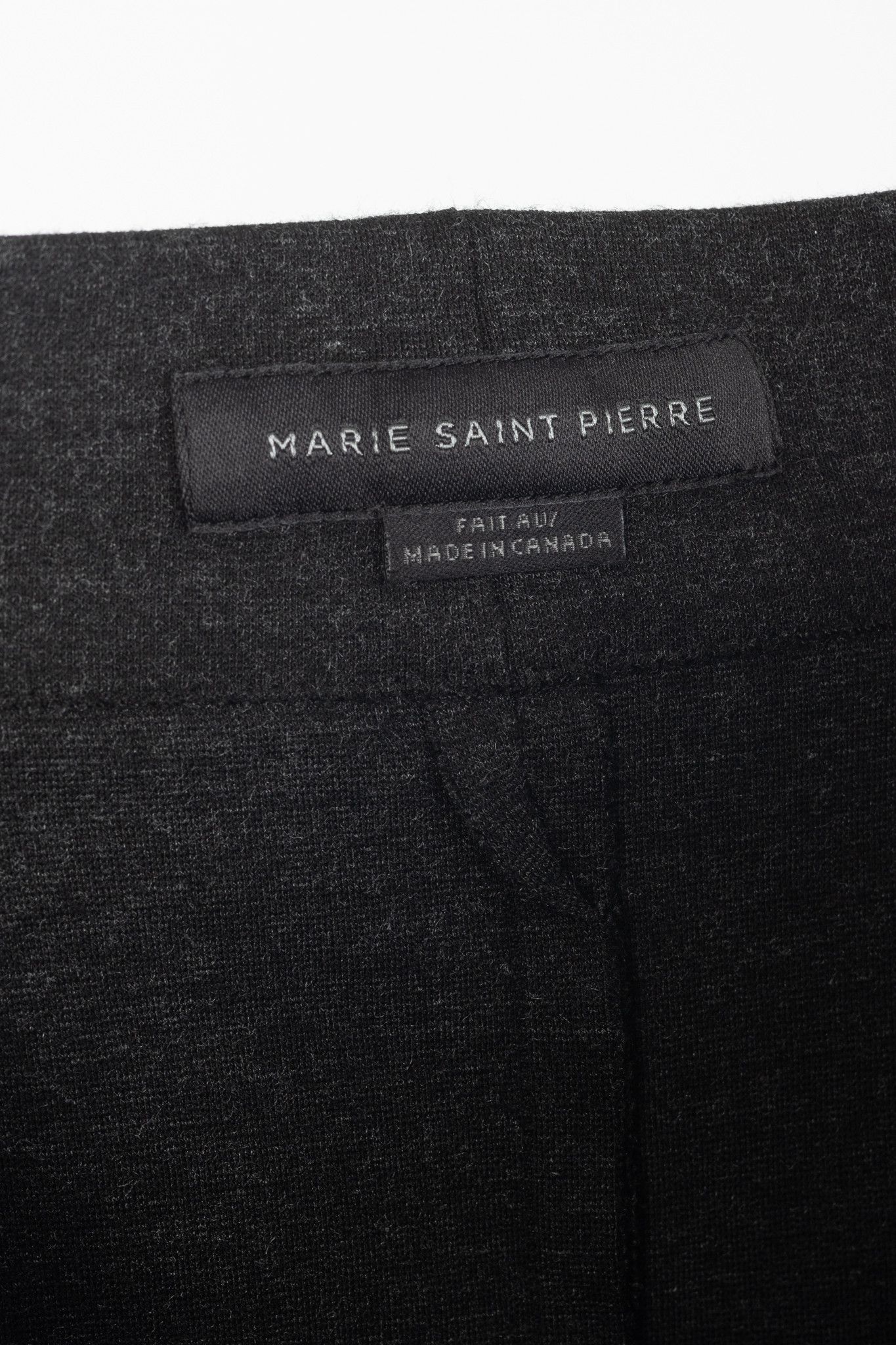 Marie Saint Pierre Marie Saint Pierre Charcoal Ponte Raw-Seam Pencil Skirt Size 32" / US 10 / IT 46 - 5 Thumbnail