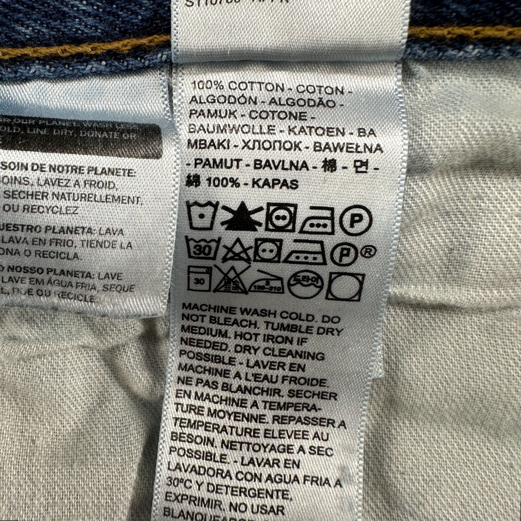 Levi's Levi's 501 Jeans Mens 38x34 Blue Straight Regular Fit Medium Wash Button Fly Jeans Mens Regular 501 Series Blue Size US 38 / EU 54 - 6 Thumbnail