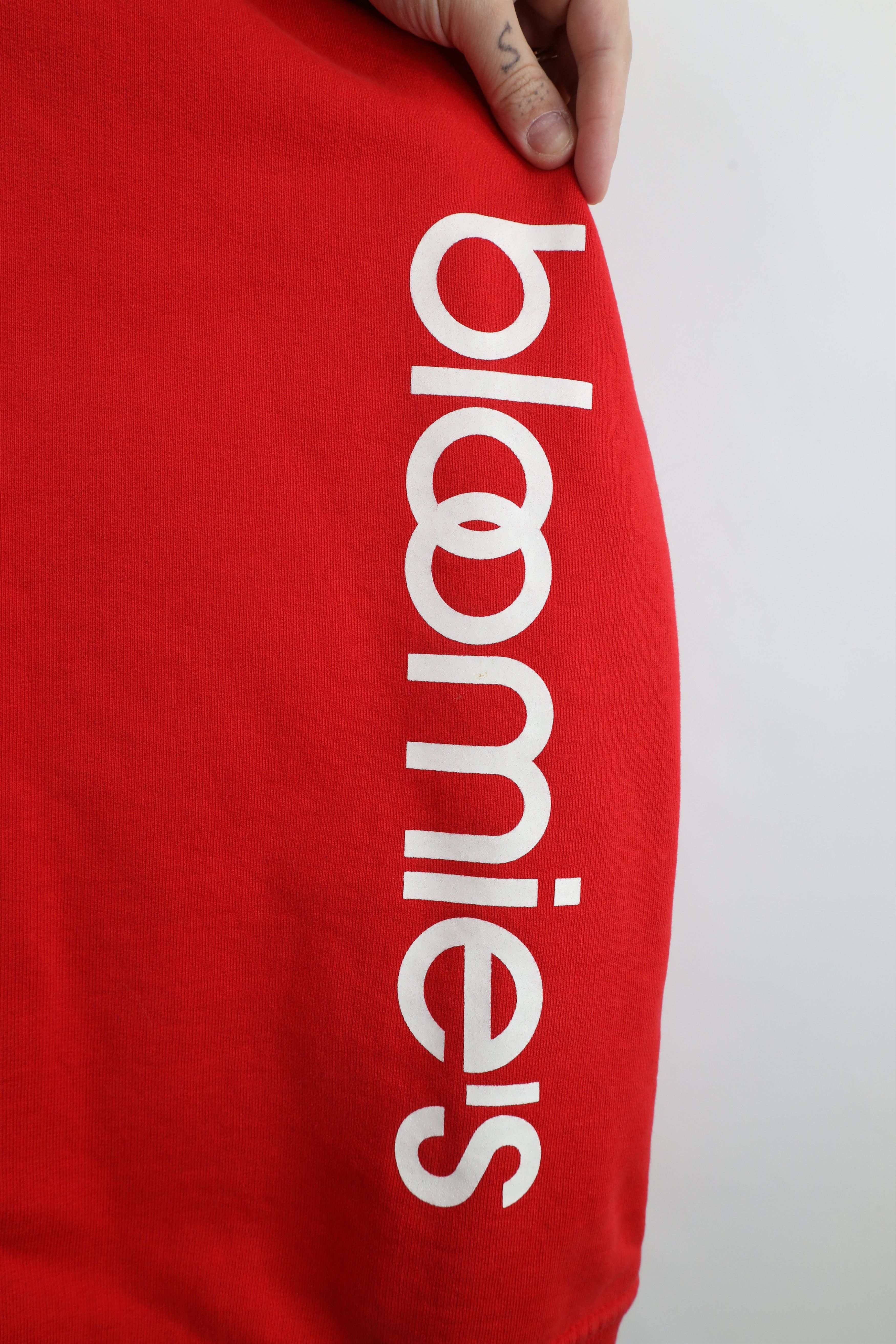 Vintage Vintage 90s Bloomingdales Spell Out Bloomies Sweatshirt Red Size XXL / US 16-18 / IT 52-54 - 4 Thumbnail