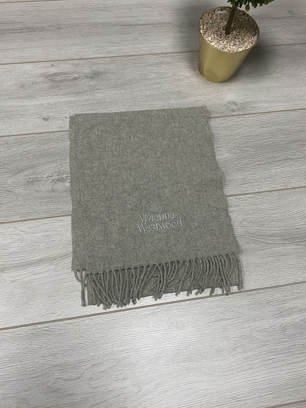 Vivienne Westwood Vivienne Westwood wool scarf big logo Size ONE SIZE - 4 Thumbnail