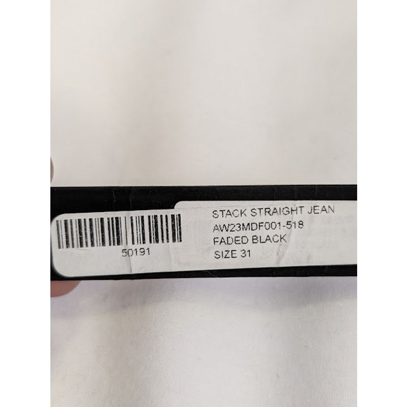 Amiri o1rshd1 Stack Straight Jeans in Faded Black Size US 31 - 22 Thumbnail