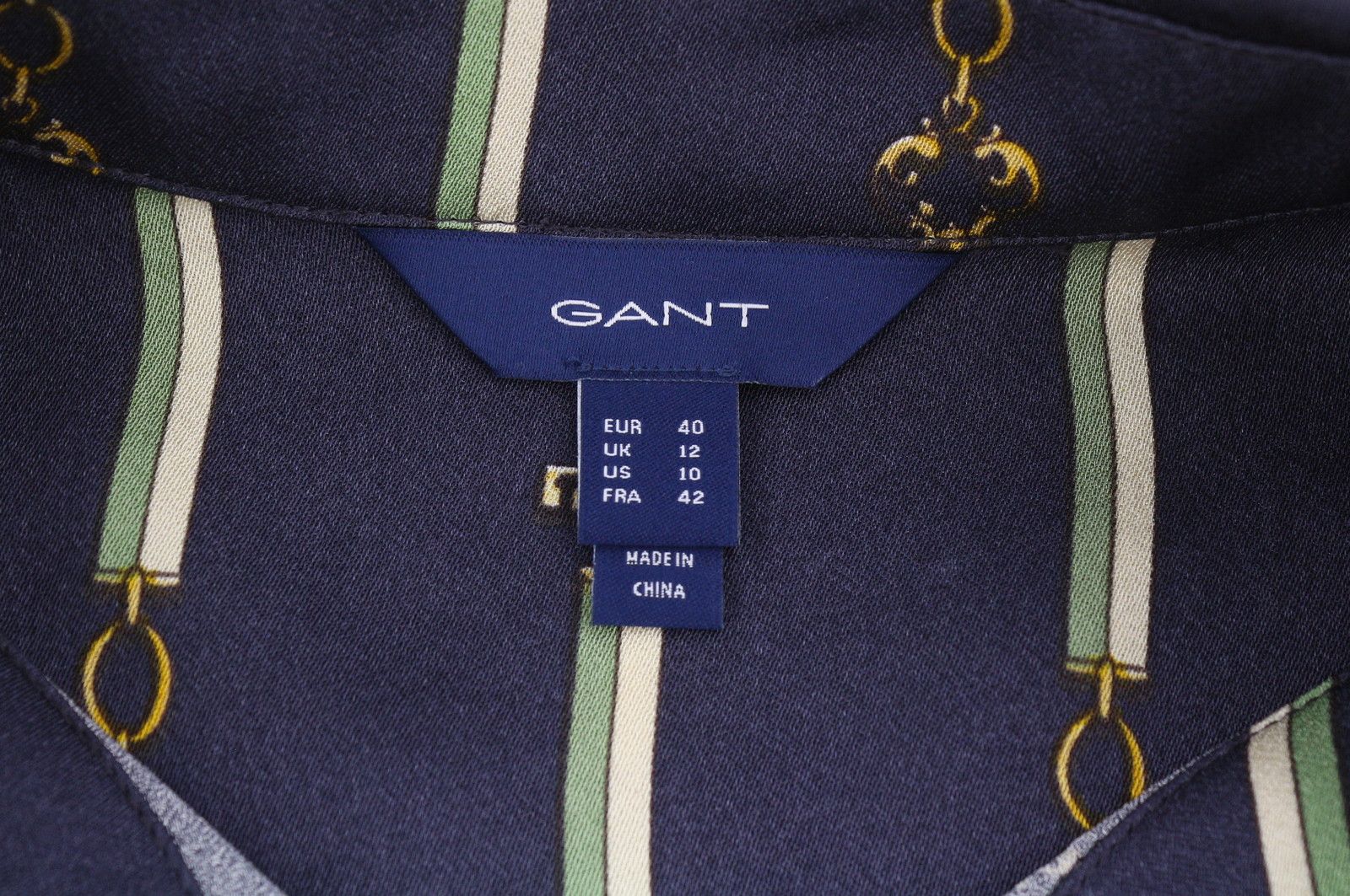 Gant AMERICAN LUXE EU40 Evening Blue Button-Up Dress 87728 Size L / US 10 / IT 46 - 7 Thumbnail