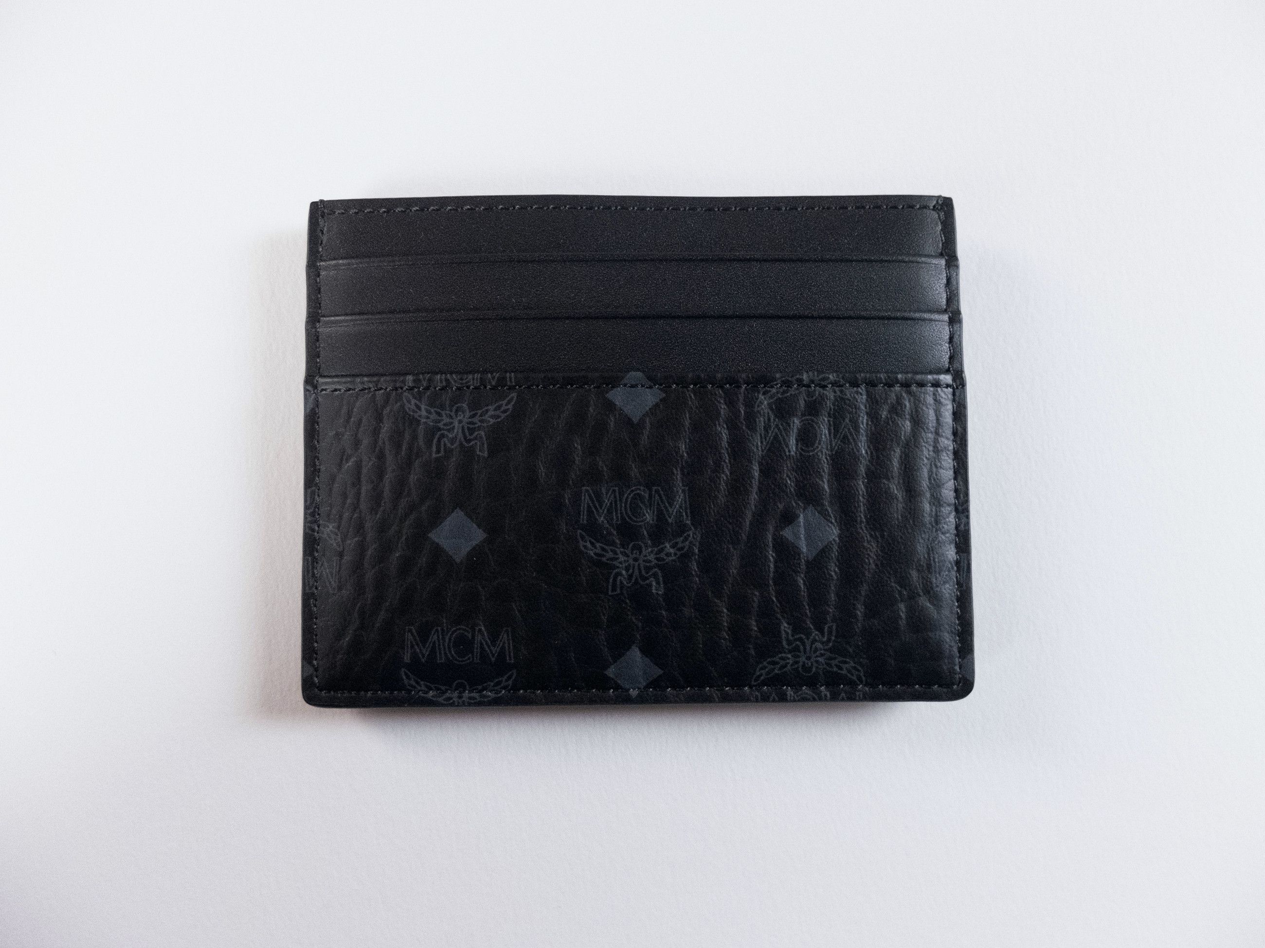 MCM MCM Visetos black coated canvas money clip card holder Size ONE SIZE - 2 Thumbnail
