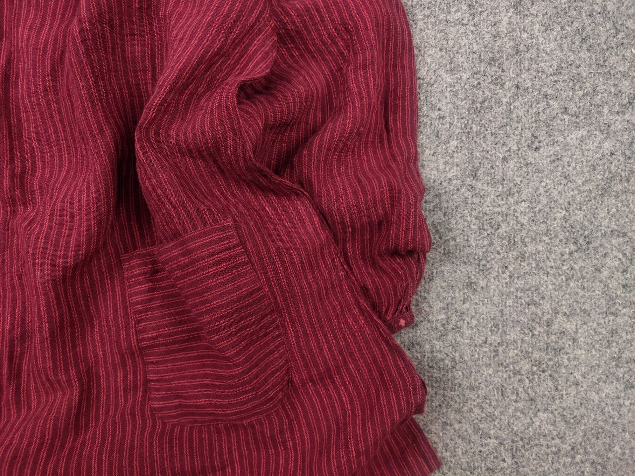 Gudrun Sjoden Gudrun Sjöden Linen Red Striped Button Long Sleeve Tunic Top Size M / US 6-8 / IT 42-44 - 6 Thumbnail