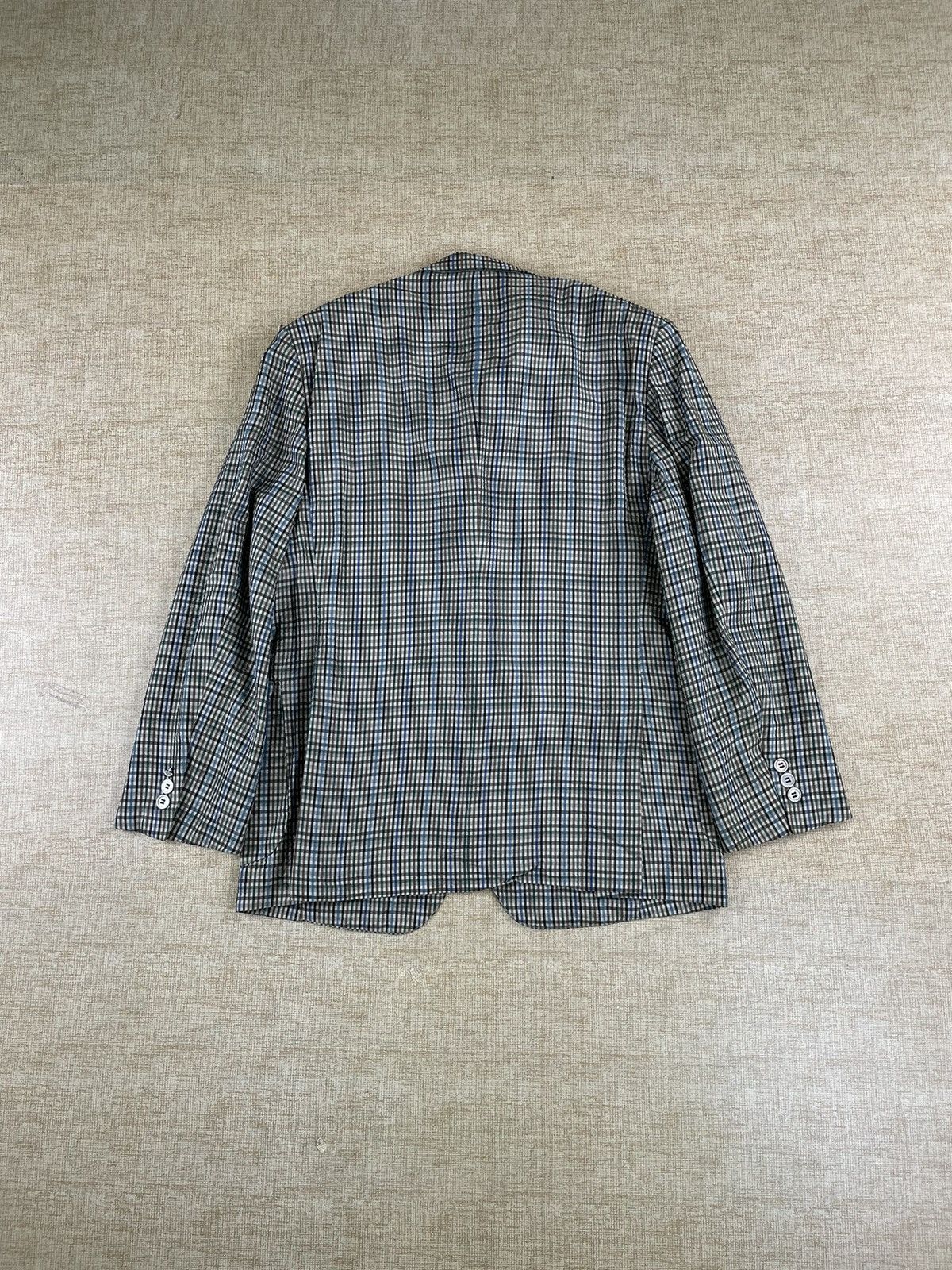 Lanvin × Vintage VINTAGE LANVIN PARIS Luxury Plaid Grey Blazer Jacket Size US M / EU 48-50 / 2 - 4 Thumbnail