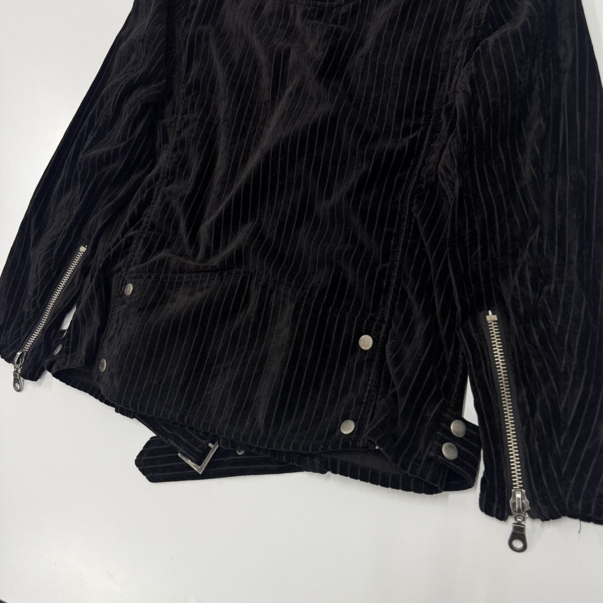 Japanese Brand 🔥 Power To The People Velvet Double Collar Japan UrbanJacket Size US S / EU 44-46 / 1 - 14 Thumbnail