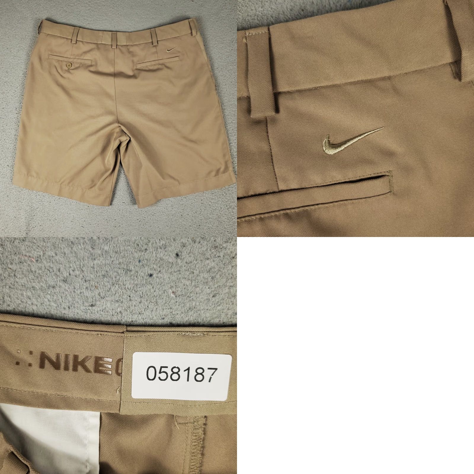 Nike Nike Shorts Mens Size 38 Brown Golf Dri Fit Casual Pleated Chino * Size US 38 / EU 54 - 8 Thumbnail
