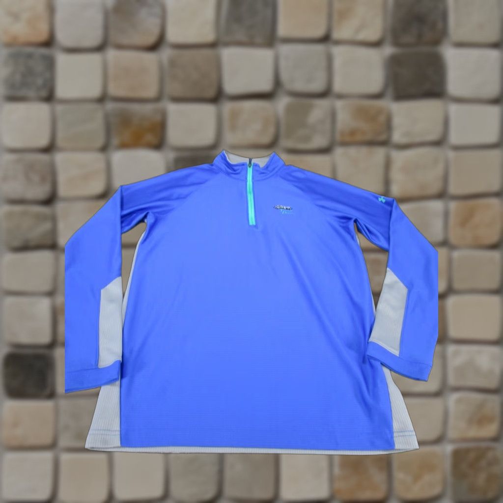 Under Armour Under Armour Sweatshirt Mens M Blue 1/4 Zip Pullover Allseason Gear Size US M / EU 48-50 / 2 - 1 Thumbnail