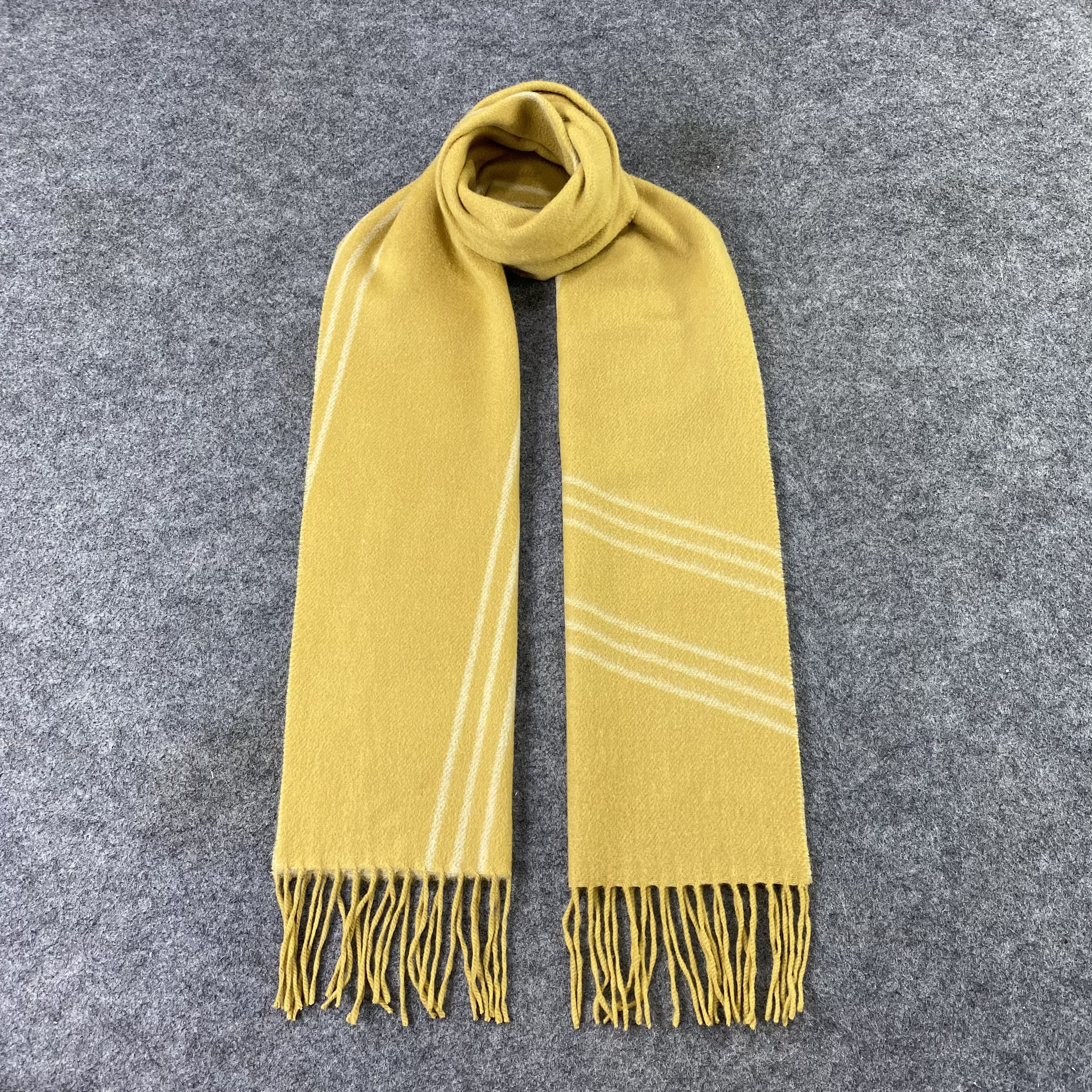 Japanese Brand YOSHIE INABA Cashmere Muffler/ Scarf / Neckwear - T1411 Size ONE SIZE - 1 Thumbnail