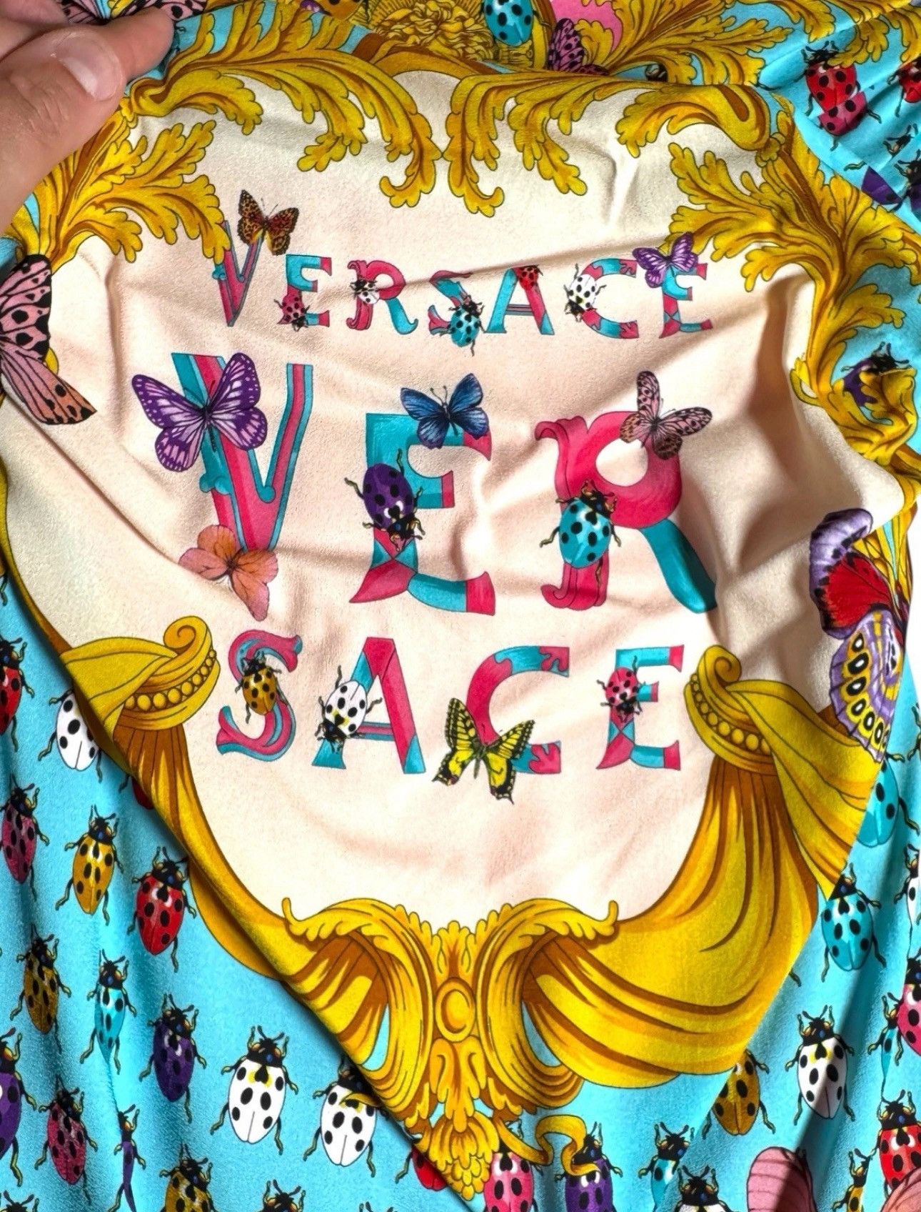 Versace Versace ruched polka-dot pencil skirt with baroque print Size 25" / US 0 / IT 36 - 10 Thumbnail