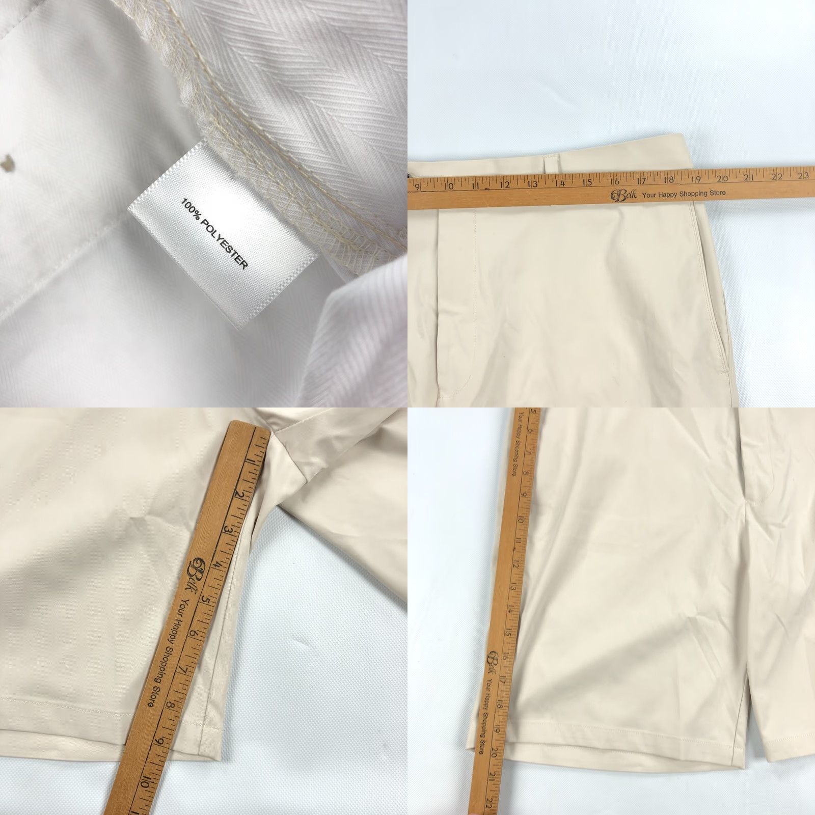 Vintage Dunhill Golf Shorts Mens 38 Beige Gripper Performance Chino Polyester Size US 38 / EU 54 - 8 Thumbnail