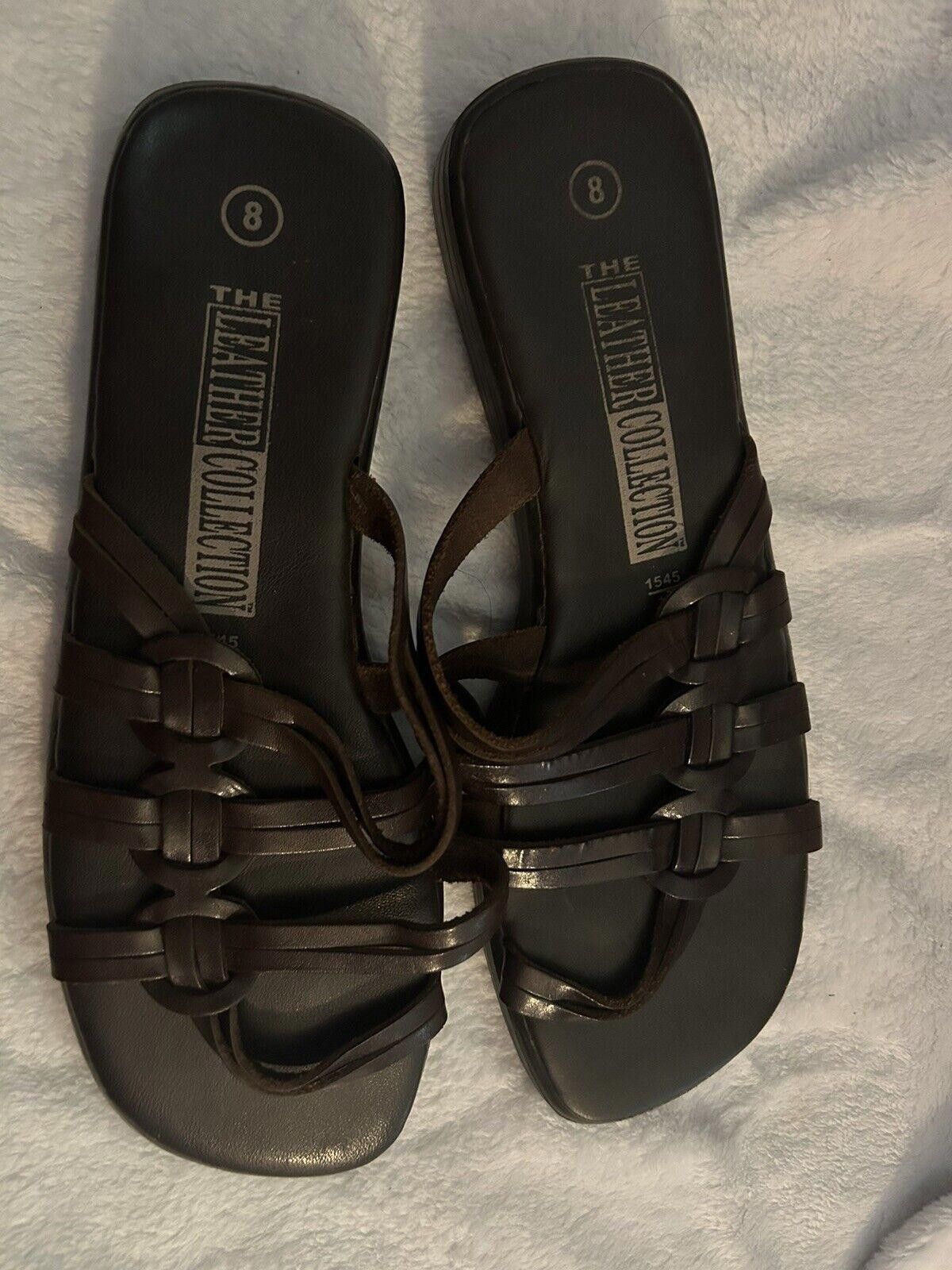 Designer The Leather Company Sandals Size: 8 Size US 8 / IT 38 - 2 Thumbnail