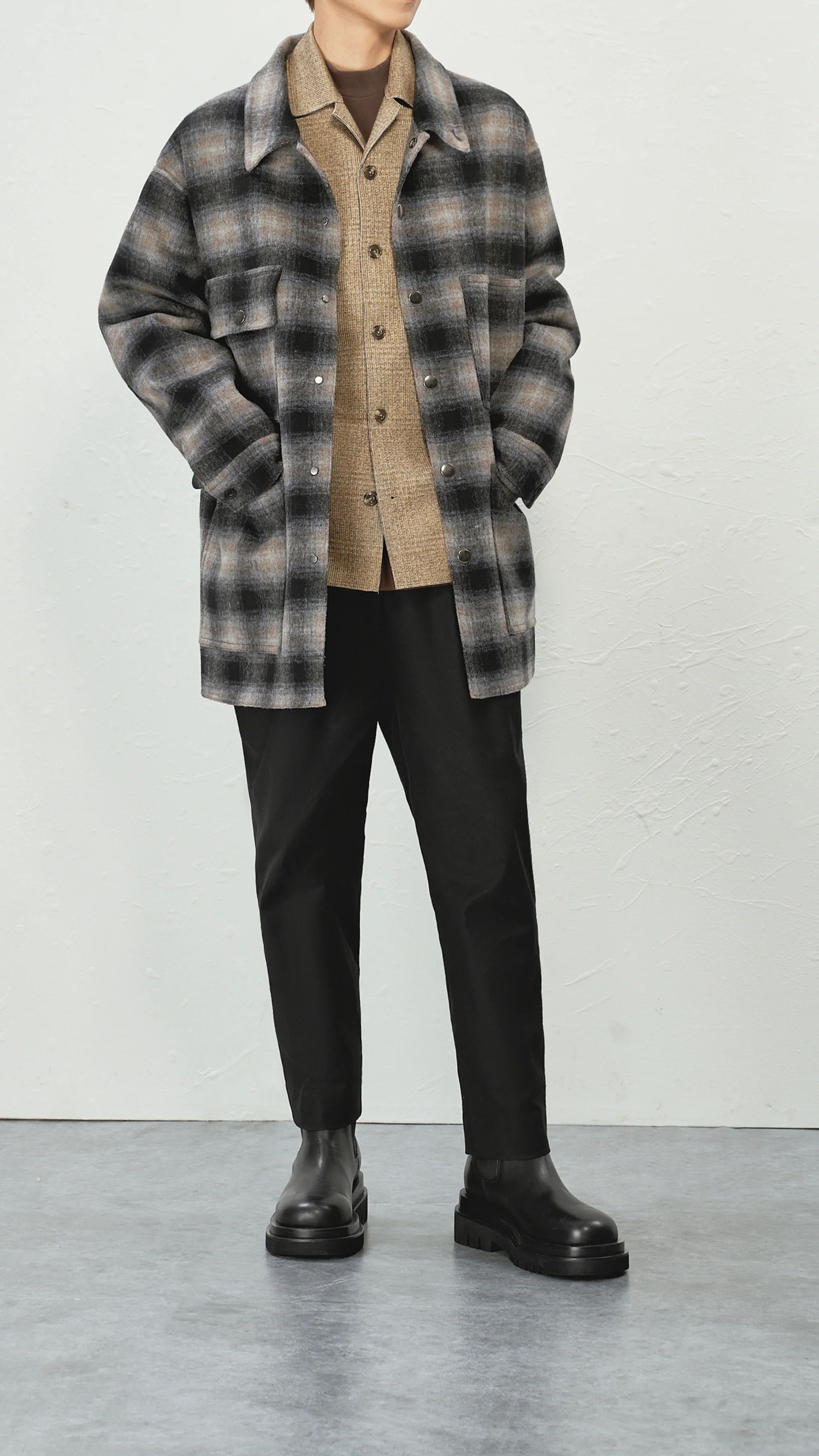 Japanese Brand Initial Gentleman Woolen Worker Jacket Size US L / EU 52-54 / 3 - 12 Thumbnail