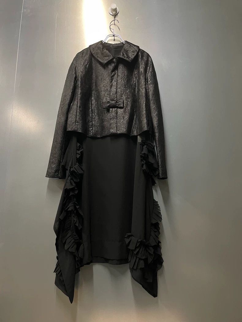 Comme des Garcons Comme Des Garcons Black Lapel Small Square Collar Bow Deco Size S / US 4 / IT 40 - 7 Thumbnail