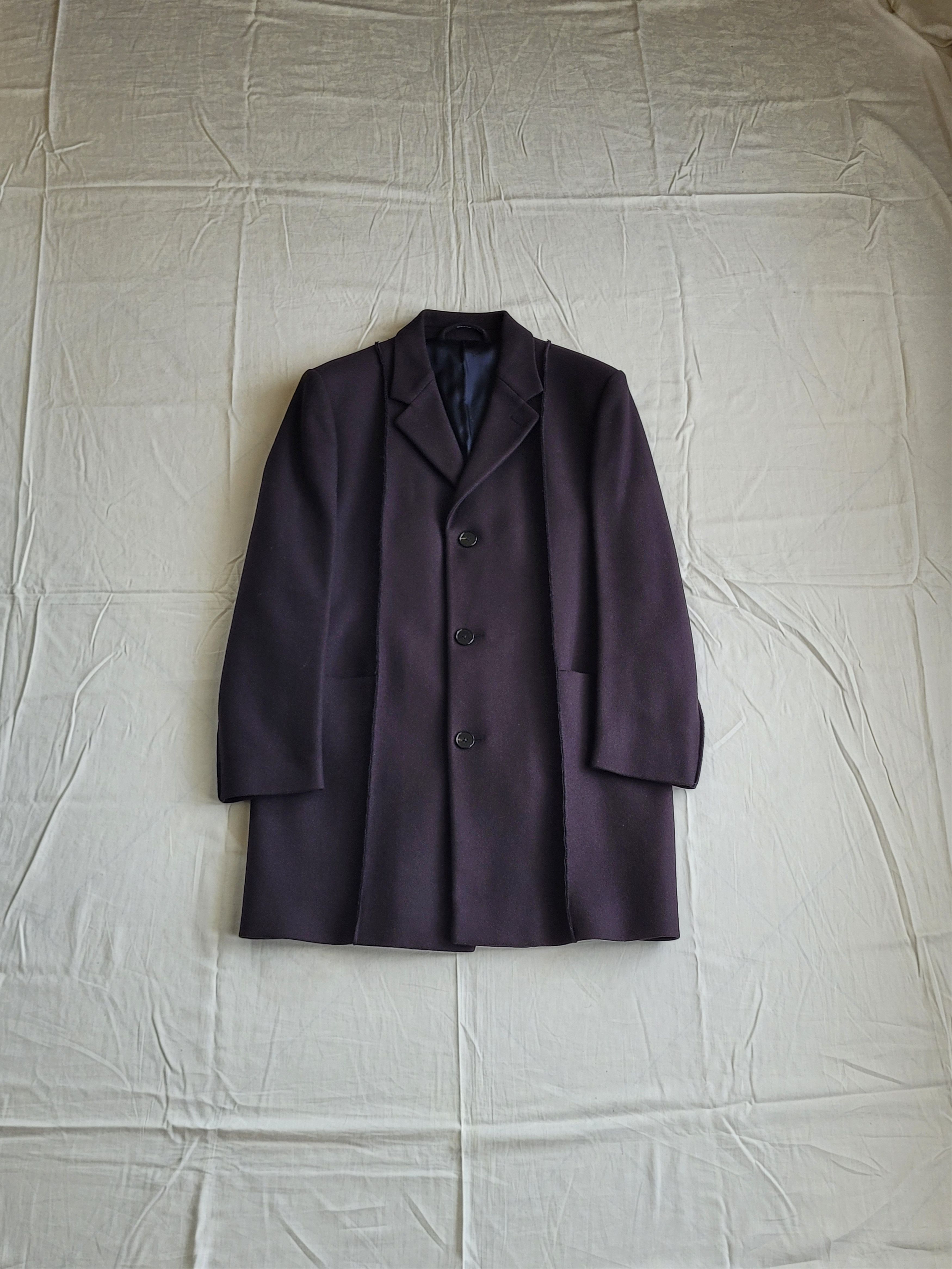 Maison Margiela Maison Margiela inside-out raw-details woolen coat Size US M / EU 48-50 / 2 - 2 Thumbnail