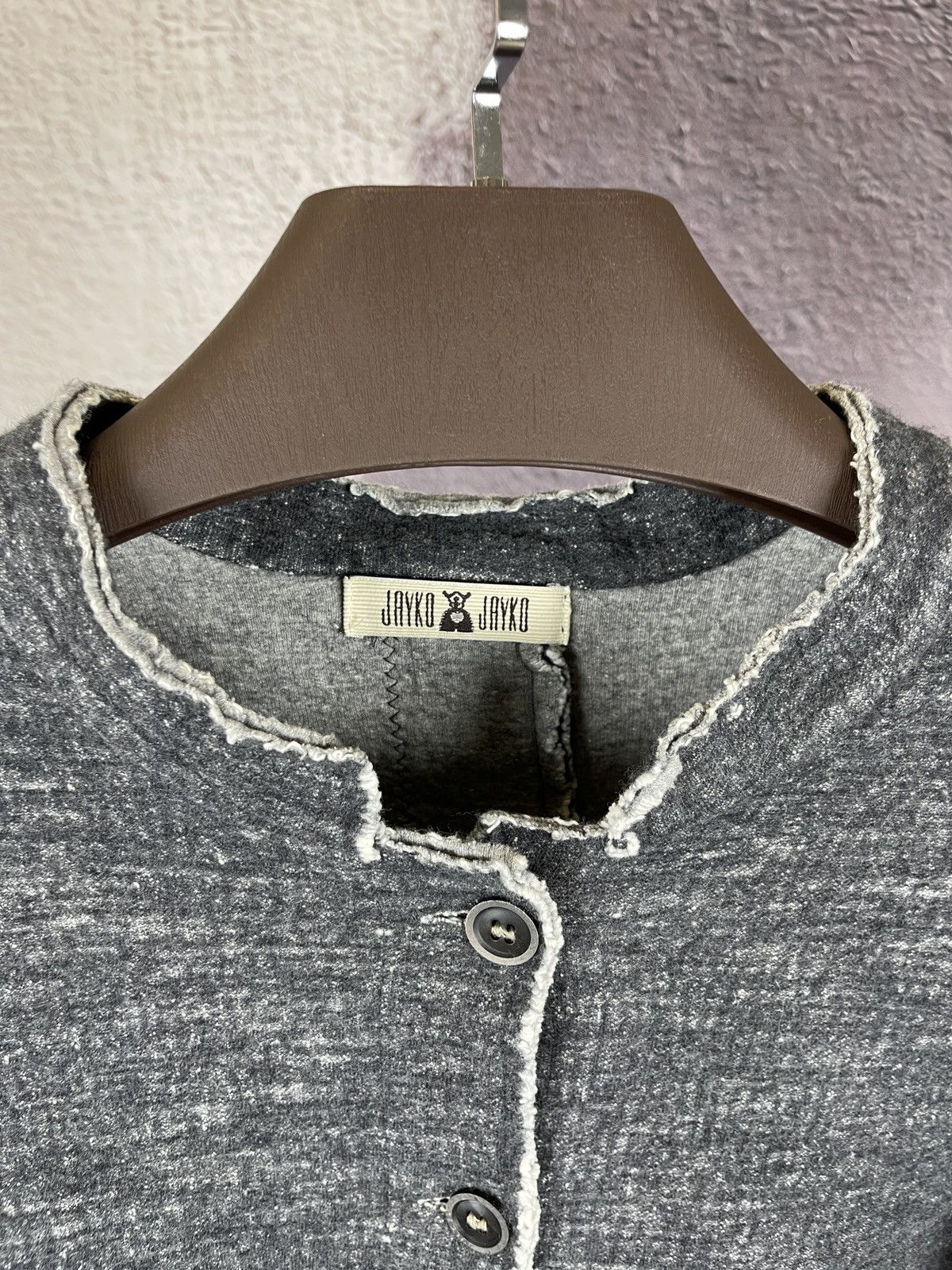 Other Jayko Jayko asymmetric wool cotton grey jacket Size M / US 6-8 / IT 42-44 - 8 Thumbnail