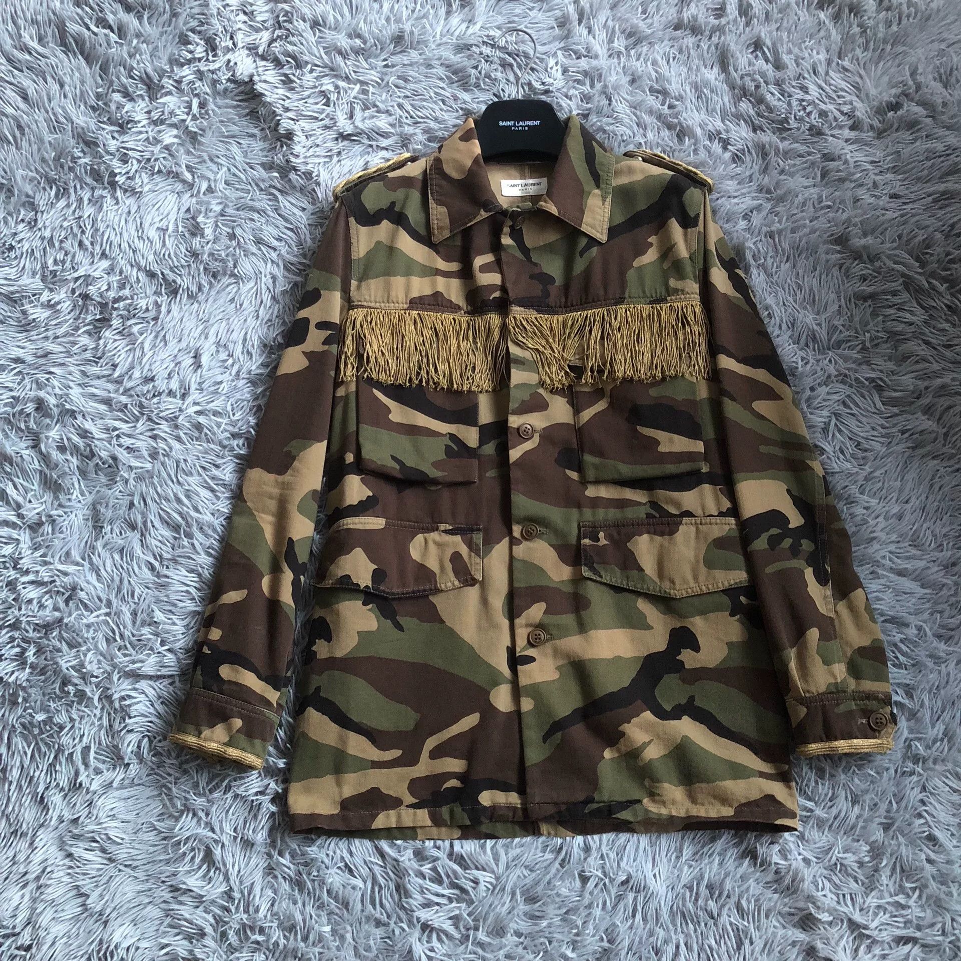 Saint Laurent Paris Saint Laurent SLP 15SS Camo Jacket Size US S / EU 44-46 / 1 - 1 Thumbnail