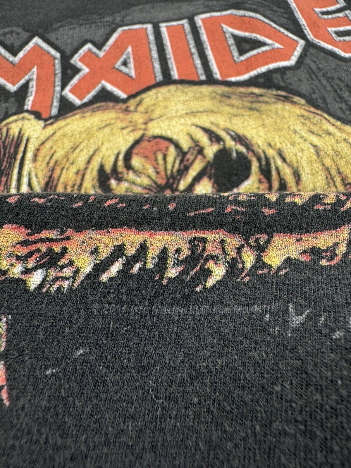 Iron Maiden Iron Maiden Men’s Metal Rock Tour Rap Faded Merch Devil Band T Shirt Jersey Size US L / EU 52-54 / 3 - 8 Thumbnail